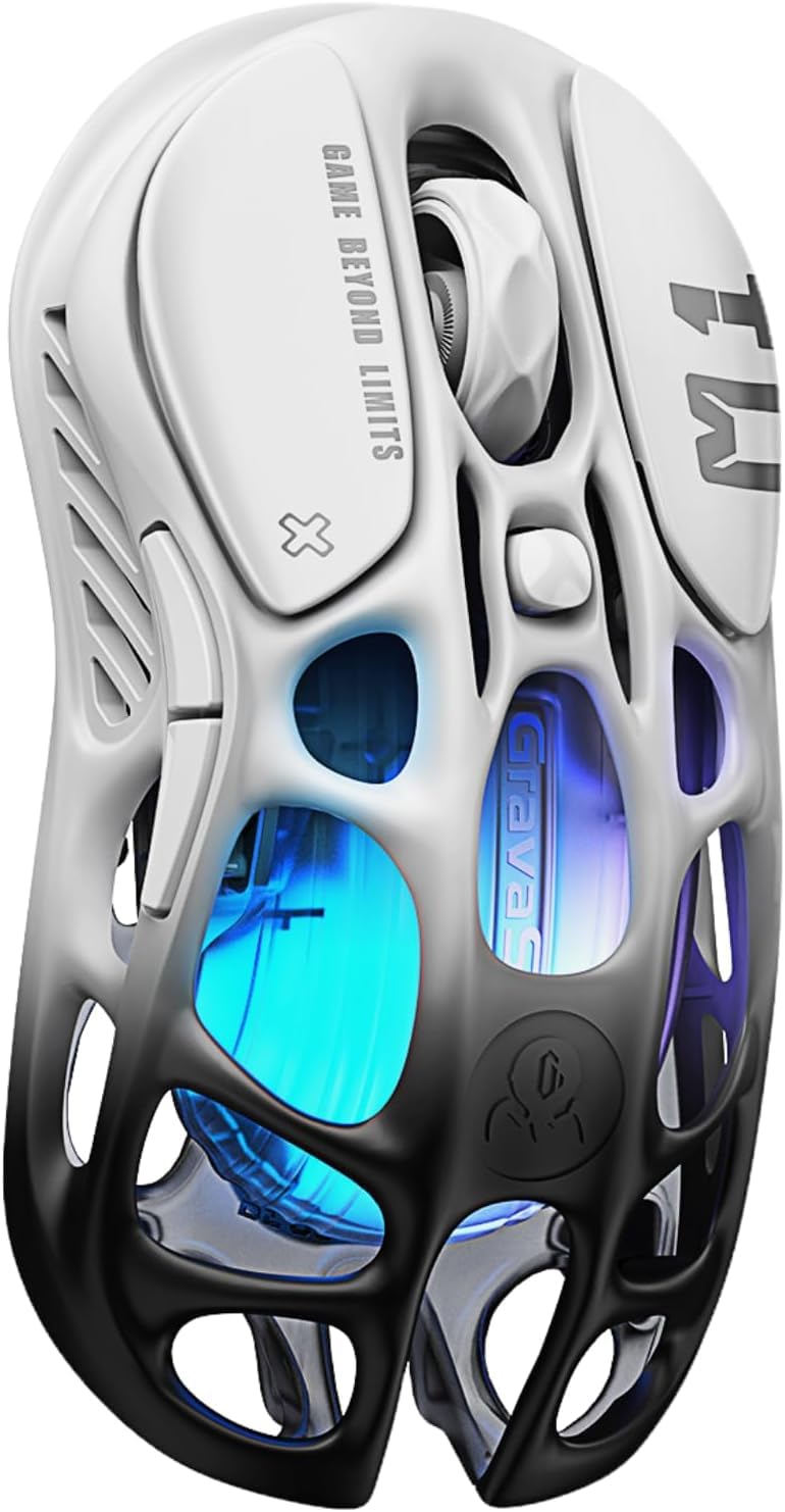 موشواره بازی بی‌سیم GravaStar Mercury M1 Pro Gradient مشکی