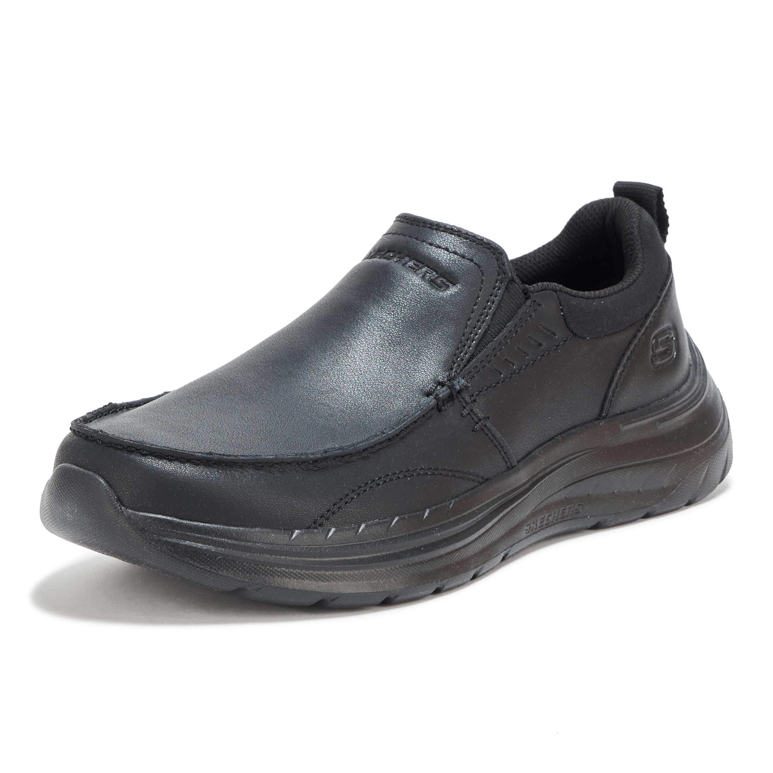Skechers USA کفش مردانه مدل Decklan-Aldred، پنجه موک، سایز ۴۶ (EU)، رنگ Bbk (مشکی/مشکی)