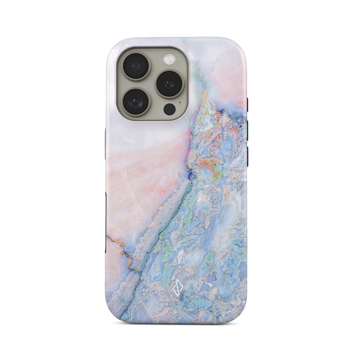 مورد تلفن BURGA سازگار با iPhone 16 PRO MAX - قاب محافظ هیبرید 2 لایه از پوسته سخت + سیلیکون - هولو - رنگ ثابت - پوشش موبایل ضد خط و ضربه آبی iPhone 16 Pro Max