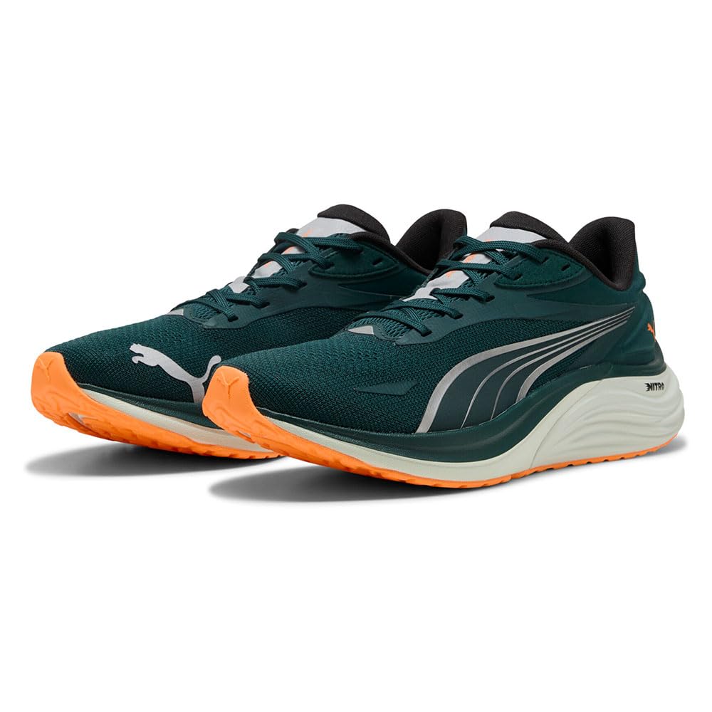 کفش جاری مردانه PUMA Electrify Nitro 4 از جاده با مقاس 40 اوروپا، رنگ سبز ترین هیت فایر