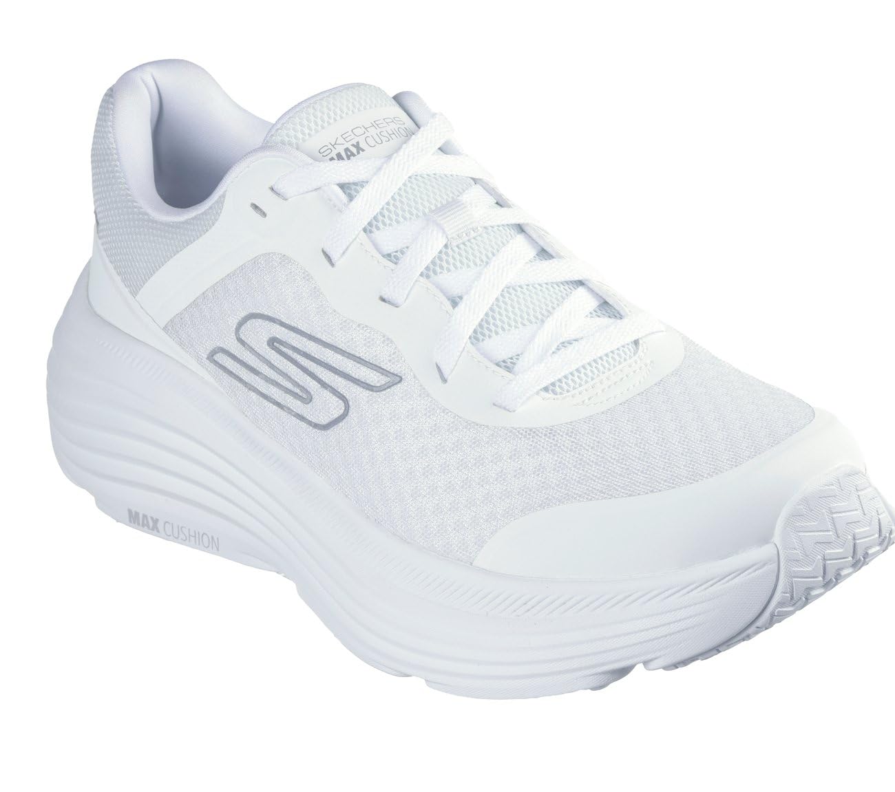 کفش اسنیکرز مردانه Skechers مدل Max Cushioning Endeavour — سایز 47.5 EU، عرض X-Wide، رنگ سفید