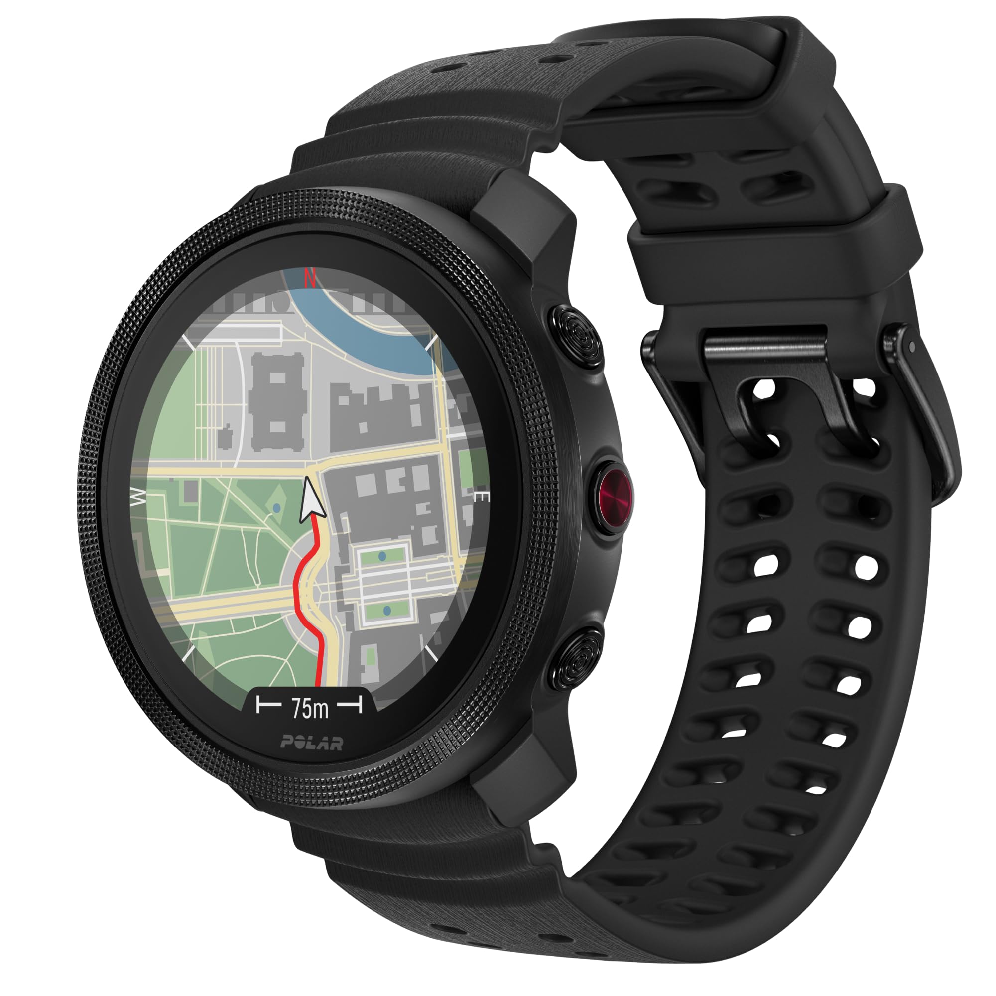 Polar Vantage M3 - مچ‌بند هوشمند چندریاضی با نمایشگر AMOLED، GPS دو فرکانسه، مسیریابی به صورت راهنما، عمر باتری تا 7 روزه، رنگ مشکی