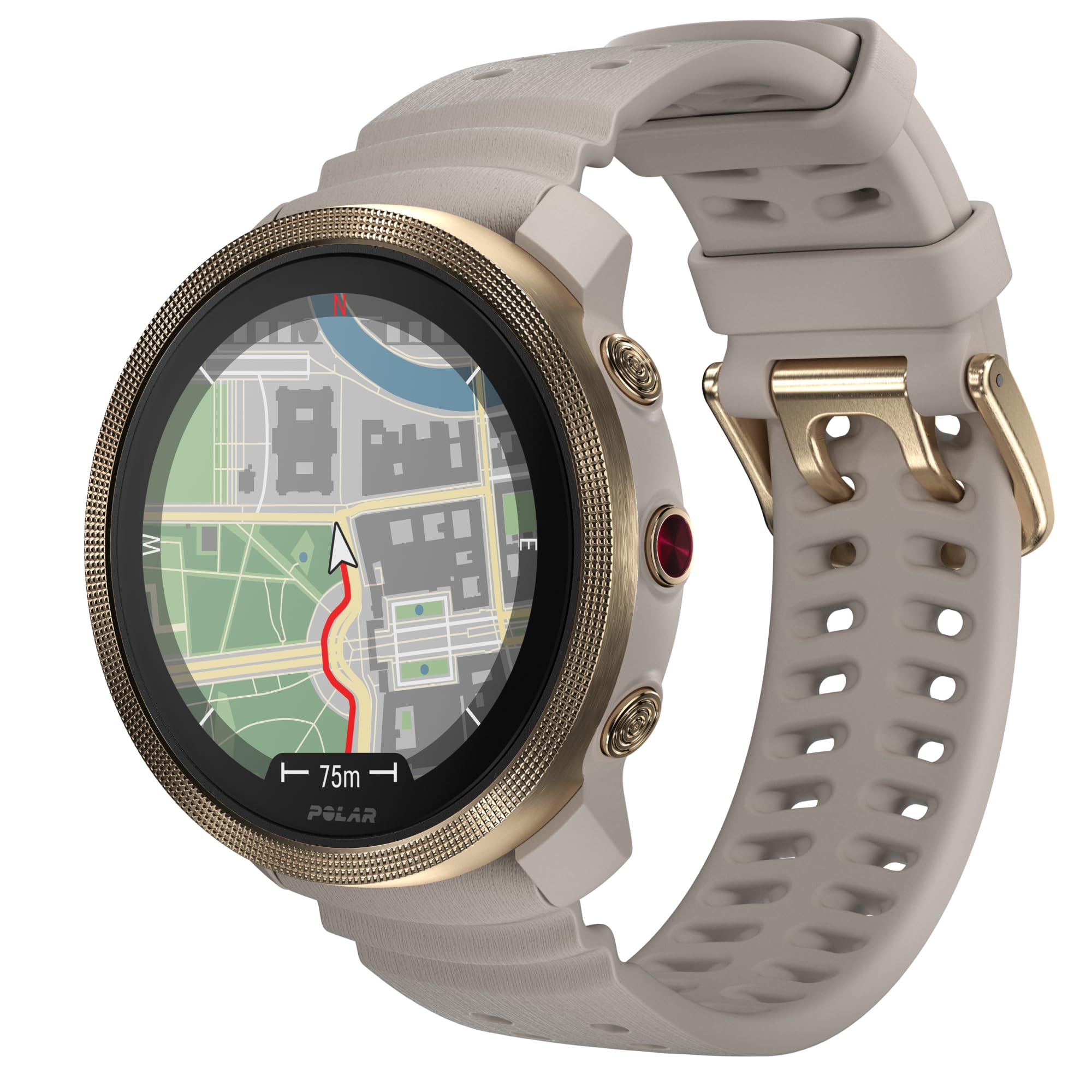 پولار Vantage M3 - ساعت هوشمند چندرشته‌ای با نمایشگر AMOLED، GPS دو فرکانسی، راهبری گام به گام، عمر باتری تا 7 روز - خاکستری