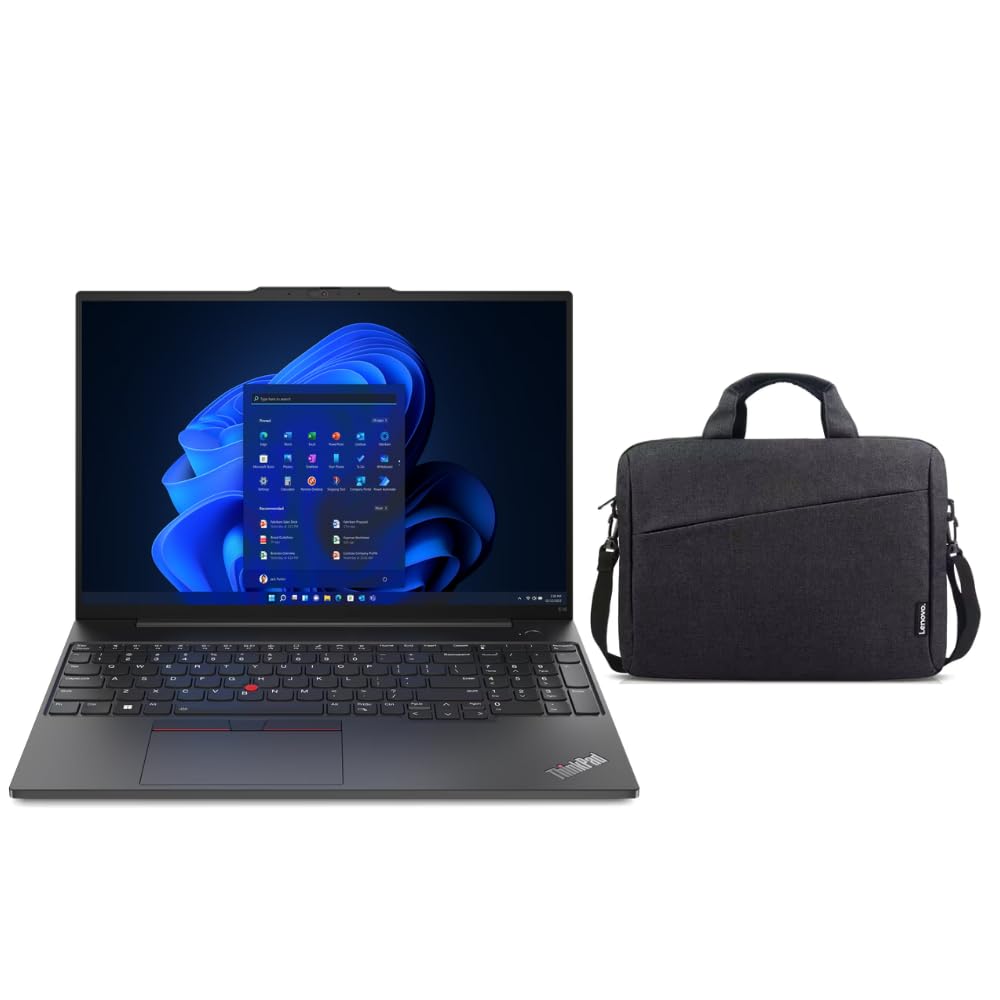 Lenovo Thinkpad E16 G1 Business Laptop 16" FHD, Intel Core i7-1355U 13th Gen |16GB DDR4 RAM |1TB SSD |Intel Iris Xe |Fingerprint |Windows 11 Pro + Lenovo 15.6" Laptop Bag (Upgraded)
