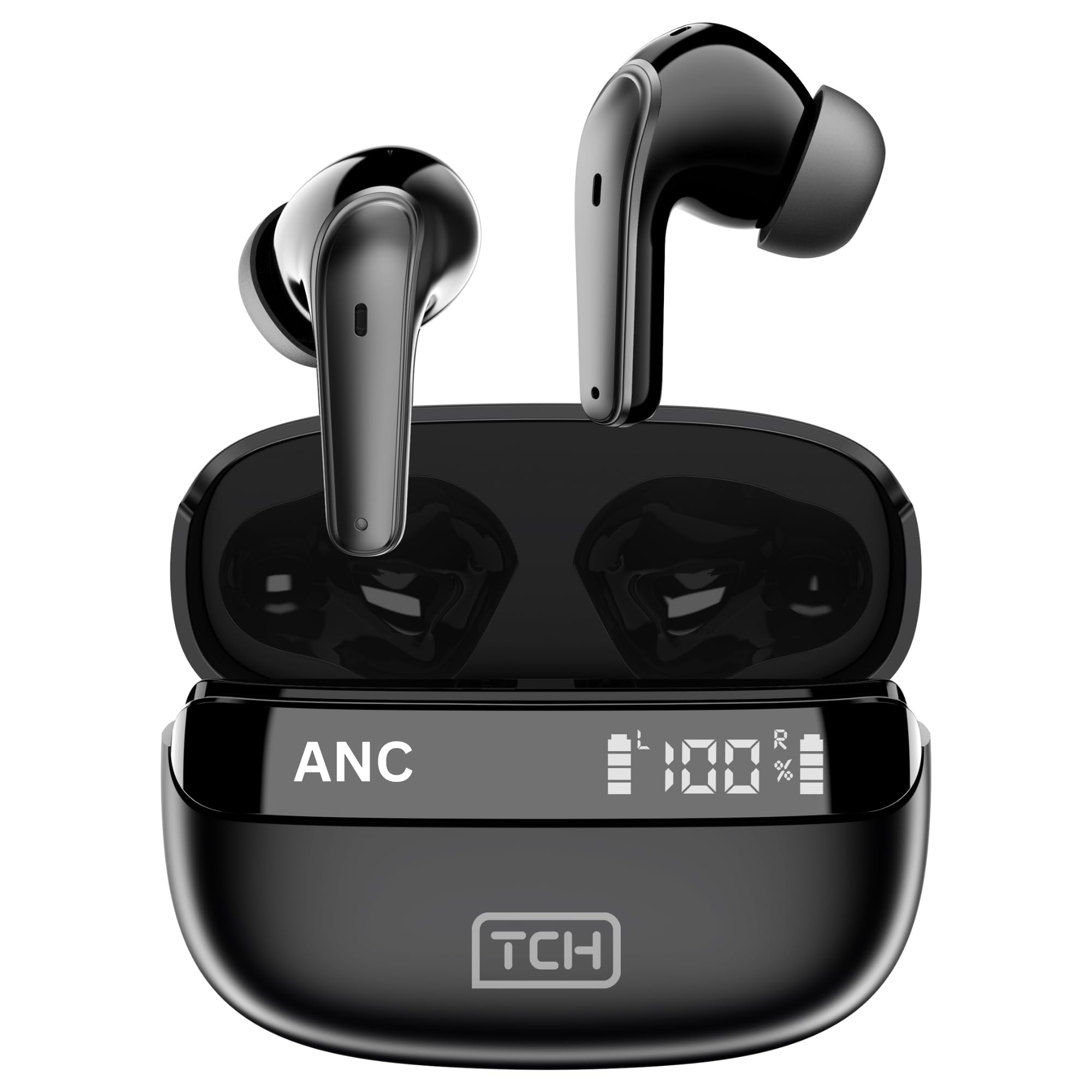 هدفون بی‌سیم TCH مدل Black Blade L10 با قابلیت کاهش نویز فعال (ANC)، باس قدرتمند، تماس‌های بلوتوث، ۴ میکروفن، ضدآب به استاندارد IPX4، زمان پخش ۳۲ ساعته، کنترل لمسی برای اندروید و آیفون‌ها.