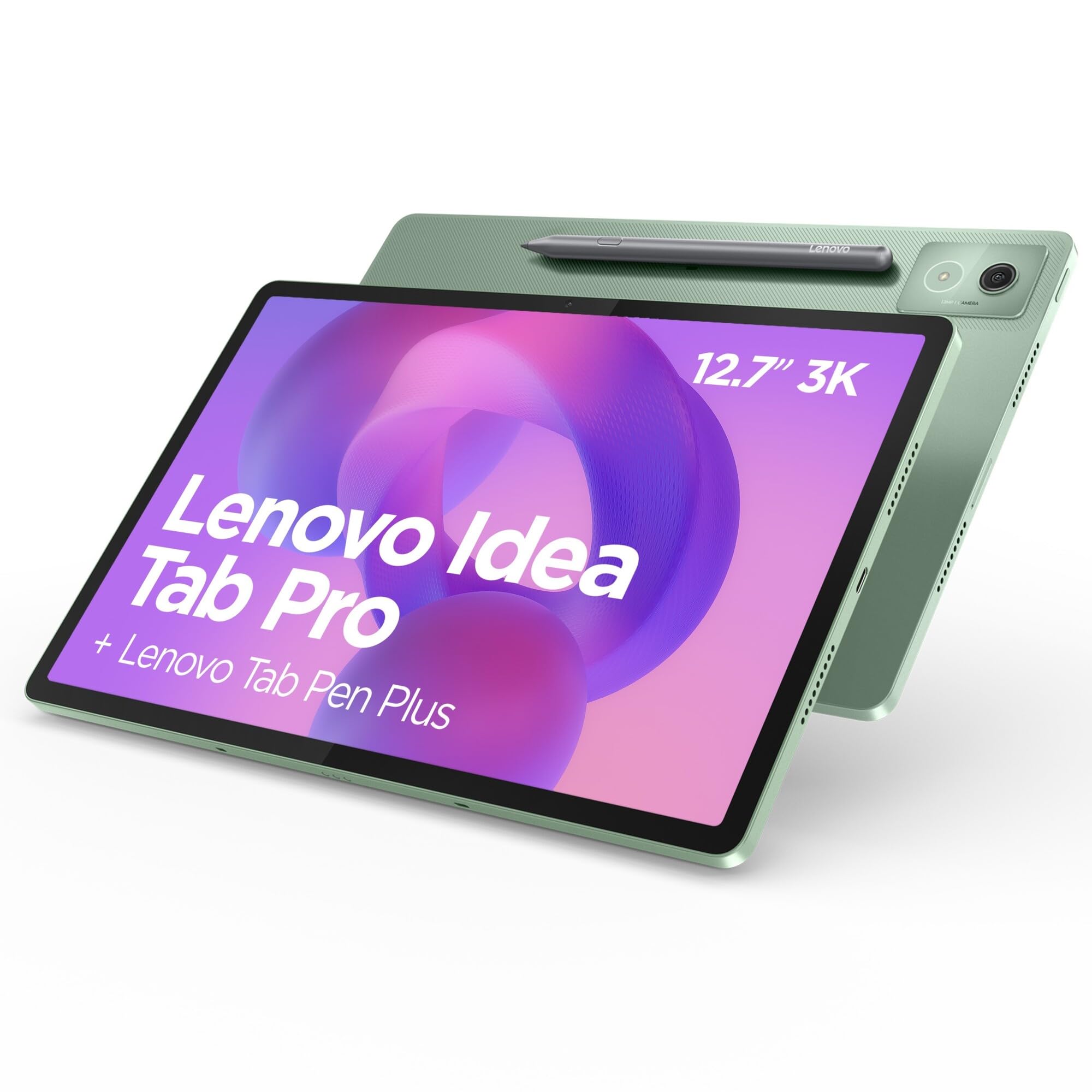تبلت Lenovo Idea Tab Pro | نمایشگر 3K اینچ 12.7 | MediaTek Dimensity 8300 | 8 گیگابایت رم | 256 گیگابایت eMMC | اندروید 14 | سبز دریایی | شامل پن پلاس