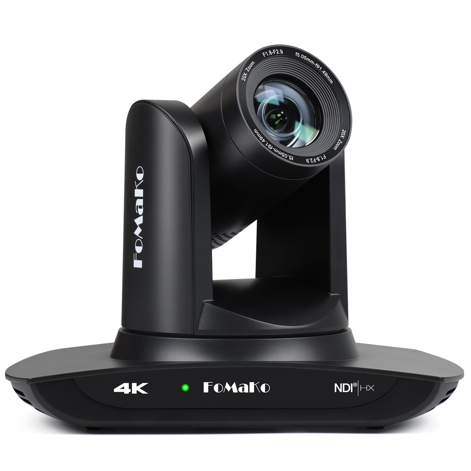 دوربین FoMaKo 4K PTZ با HDMI NDI AI Auto-Tracking Gen 3، زوم اپتیکال 20 برابر، دوربین NDI PTZ 4K برای مراسم کلیسا، (لایسنس NDI درجه 3، اختصاصی NDI HX3 مجوز دار) نسخه 4K 20X دوربین NDI PTZ K20UH