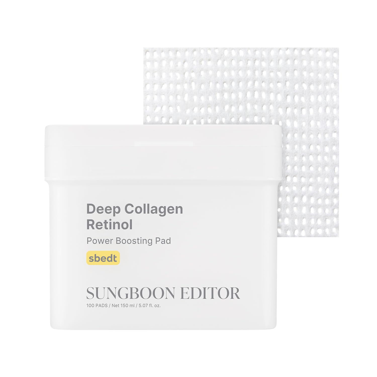 پارچه‌های تقویت‌کننده پاور کلاژن Deep Collagen Retinol از سانگبون ادیتور | افزایش عمق مرطوب‌کنندگی پوست، انعطاف پذیری پوست برای پوست خشک، چین و چروک، مرطوب‌کننده کره‌ای، مراقبت از پوست کره‌ای، سرم برای صورت، ۱۰۰ عدد