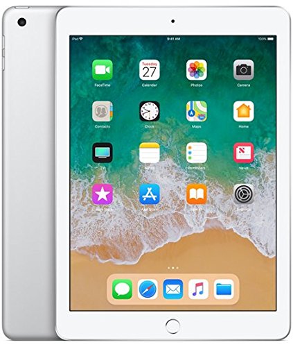 نقره ای 9.7 "Apple iPad (2018 - نسل ششم)، Wi-Fi، 32 گیگابایت، [بدون FaceTime] (تجدید شده) سیلور 9.7"