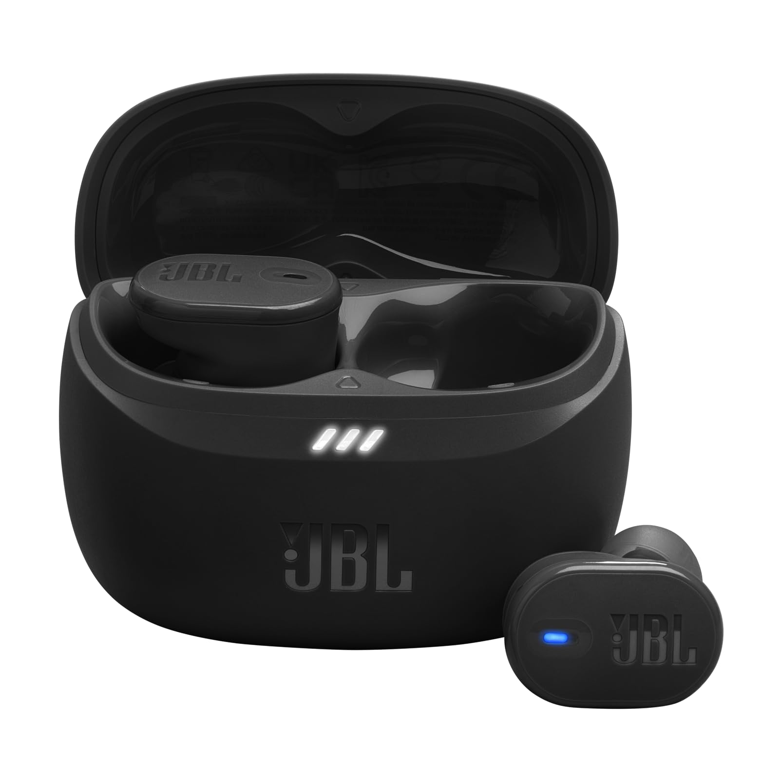 هدست بی‌سیم کنسل عایق صدای JBL Tune Buds 2 True Wireless با صدای بیس خالص، بلوتوث 5.3، LE Audio، فن آوری محیط هوشمند، فن آوری 6 میکروفن، باتری 48 ساعته، مقاوم در برابر آب و گرد و غبار - مدل سفید و مشکی JBLTBEAM2WHT TBUDS2