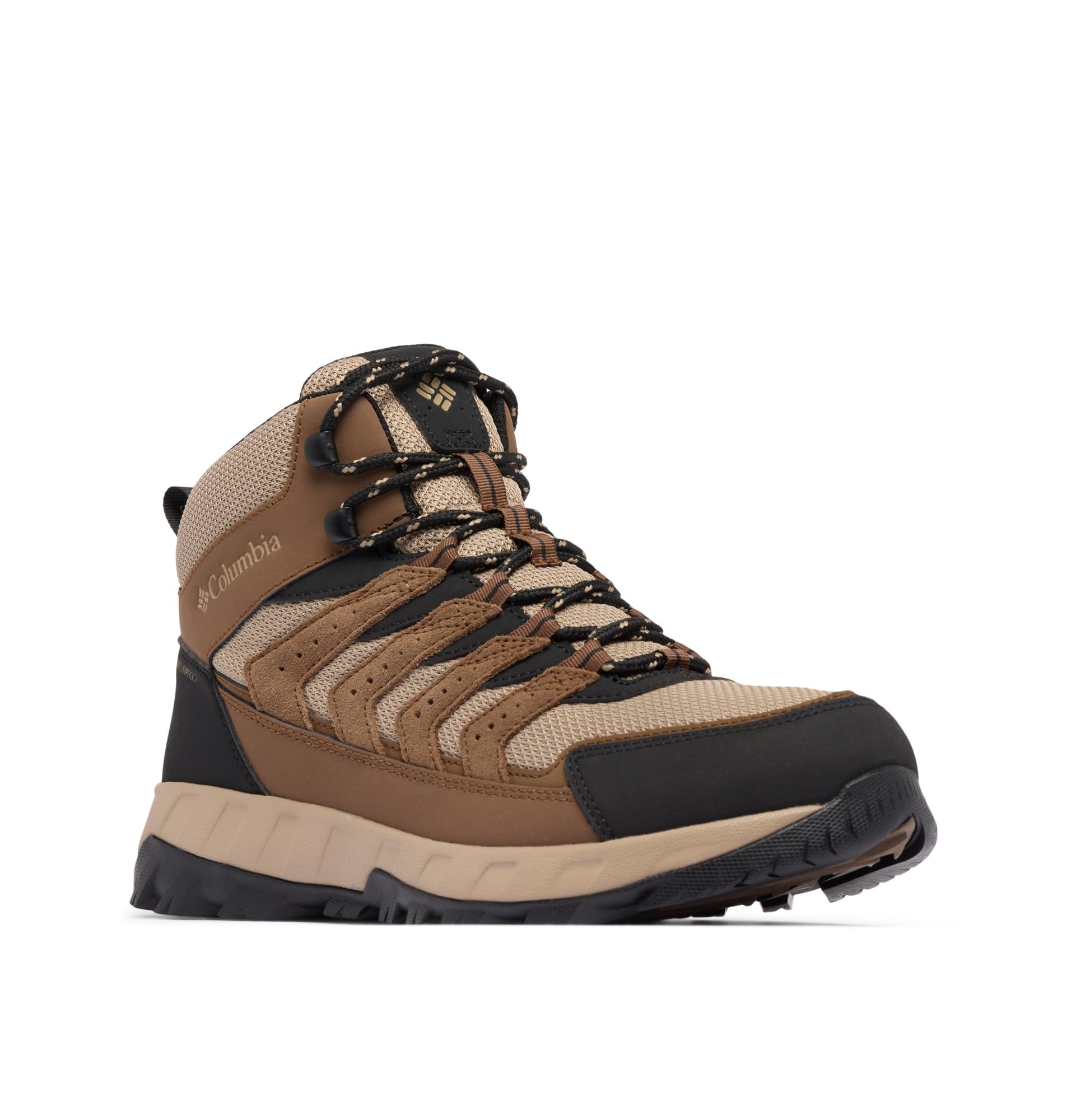 کفش گردبادی مردانه Columbia Strata Trail Mid Waterproof با شماره 40.5 اوروپا رنگ قهوه‌ای تیره / خاکی II