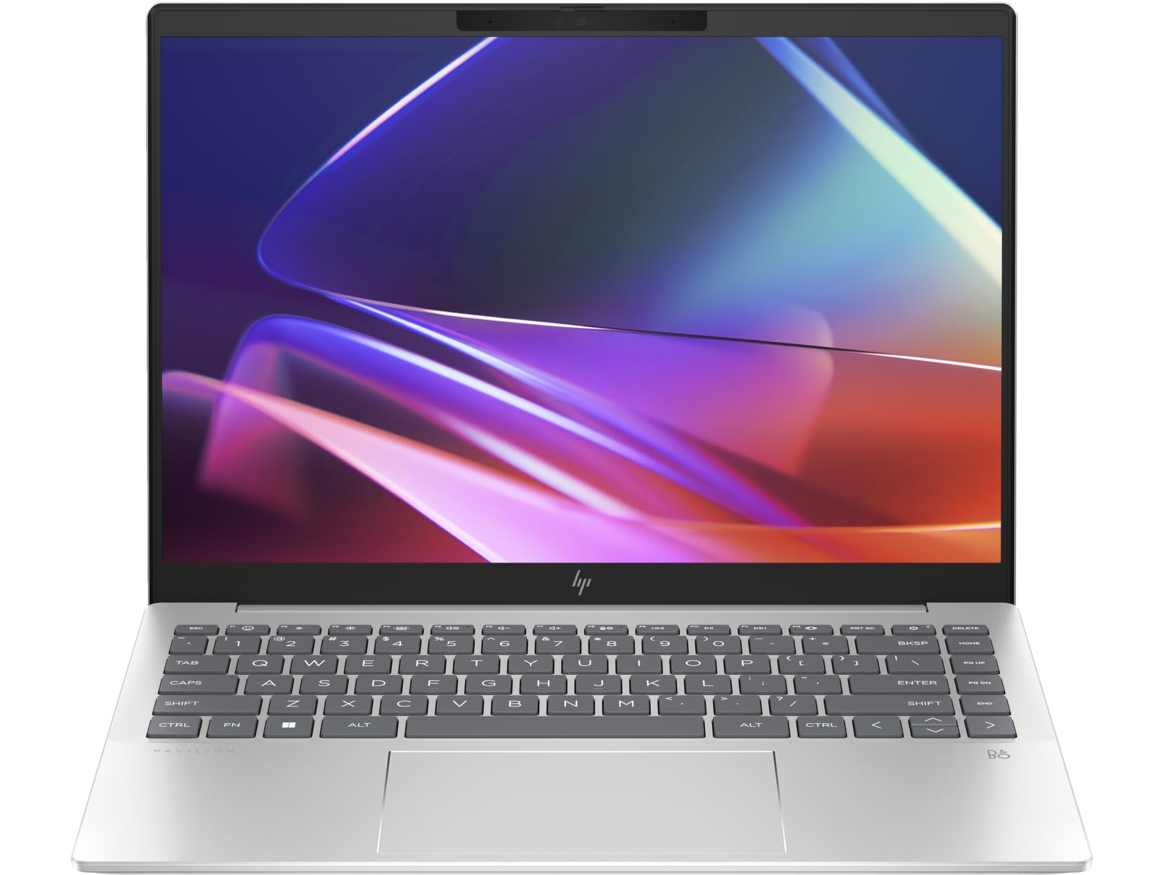 لپ تاپ HP Pavilion Plus 14 با نمایشگر IPS FHD 14 اینچ - پردازنده Intel Core i7-1355U نسل 13 - گرافیک Intel Iris Xe - 16 گیگابایت رم DDR4 - 1 ترابایت حافظه SSD NVMe - صفحه کلید با نور پس زمینه - اثر انگشت - ویندوز 11- نقره‌ای