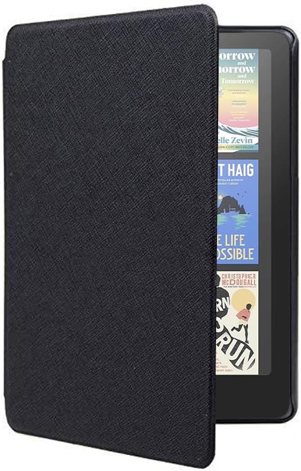 کاور محافظ T Tersely Slimshell برای کیندل Paperwhite نوین 7 اینچی 12ام 2024 یا کیندل Paperwhite Signature Edition 2024، کاور هوشمند شل شل با قابلیت خواب/بیداری خودکار (سیاه)