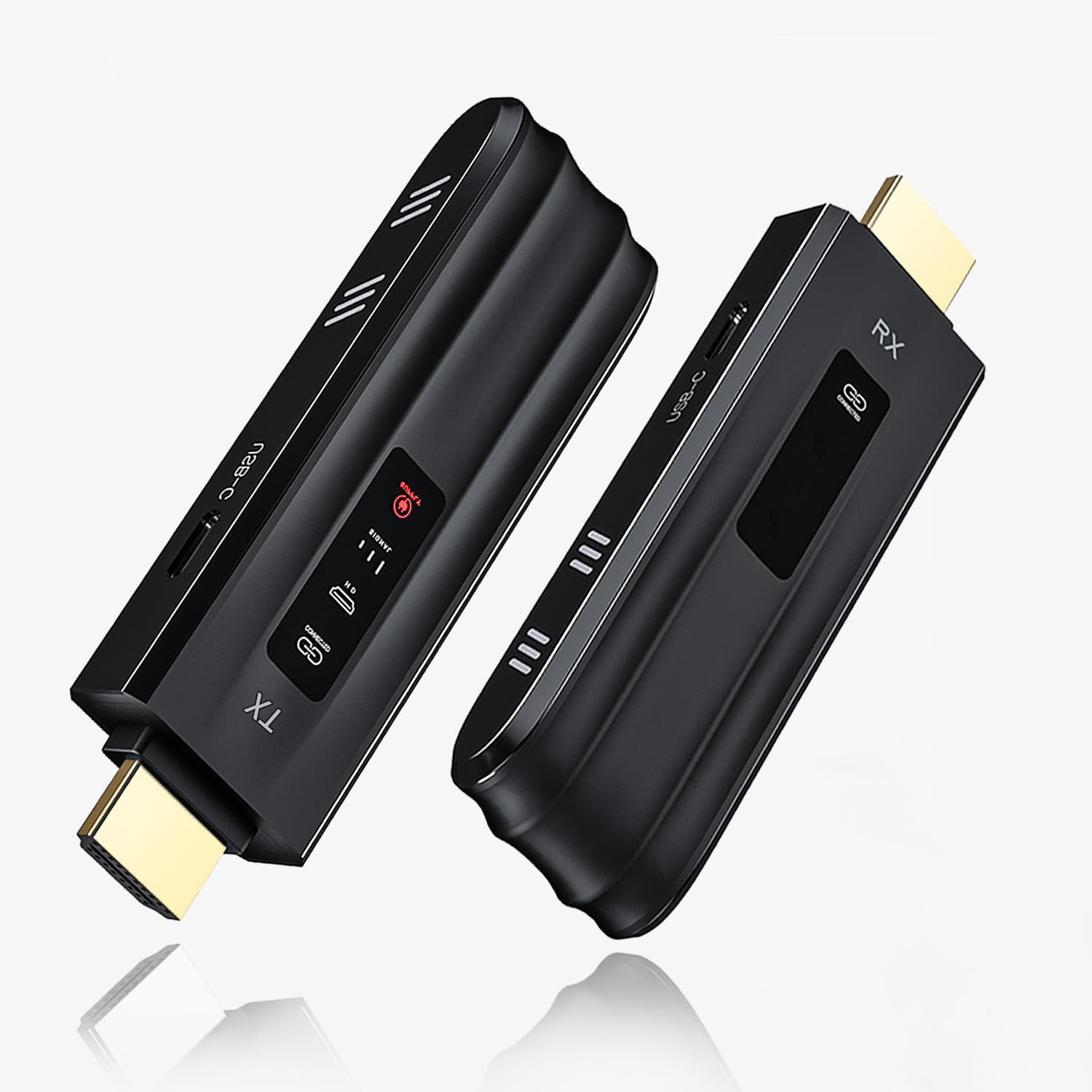 فرستنده و دریافت‌کننده بلوتوث بی‌سیم Taciieua 4K، کیت تقویت‌کننده بی‌سیم 2.4G/5G 165 فوتی HDMI قابل حمل Plug & Play برای پخش ویدئو و صدا به مانیتور از لپتاپ/کامپیوتر شخصی/تلویزیون باکس/پروژکتور