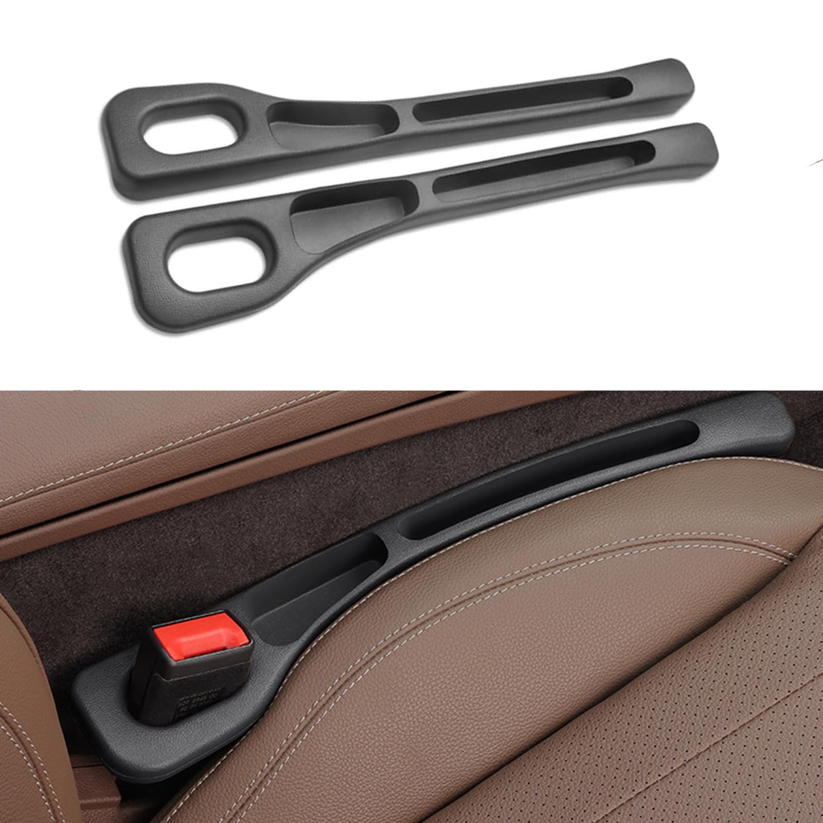 ترجمه مقعد خودروی Eytzpto Car Seat Gap Filler Organizer، 2 بسته Gap Stopper برای پر کردن فاصله بین صندلی و کنسول، Blocker Crevice صندلی خودرو از ریختن اشیاء جلوگیری می‌کند، پر کردن خالی یکپارچه خودروی یونیورسال برای ماشین‌ها، اس یو وی‌ها و کامیون‌ها
