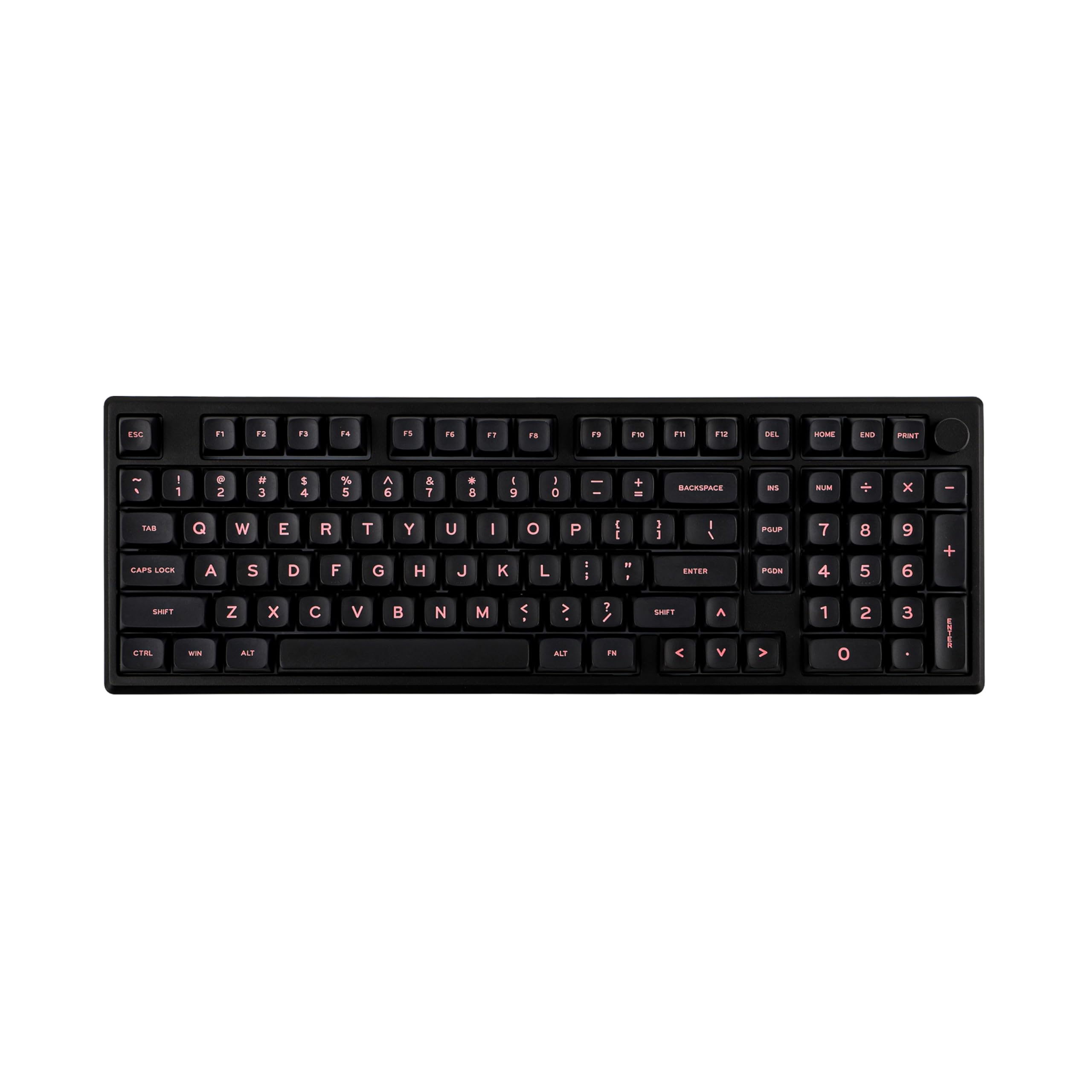 EPOMAKER Galaxy100 QMK/VIA Wireless Gaming Keyboard, Aluminum Shell, Bluetooth/2.4Ghz/USB-C, Pre-Lubed Hot-Swappable Linear Switches, NKRO, RGB Backlit(Black, Marble White Switch) Black Marble White Switch