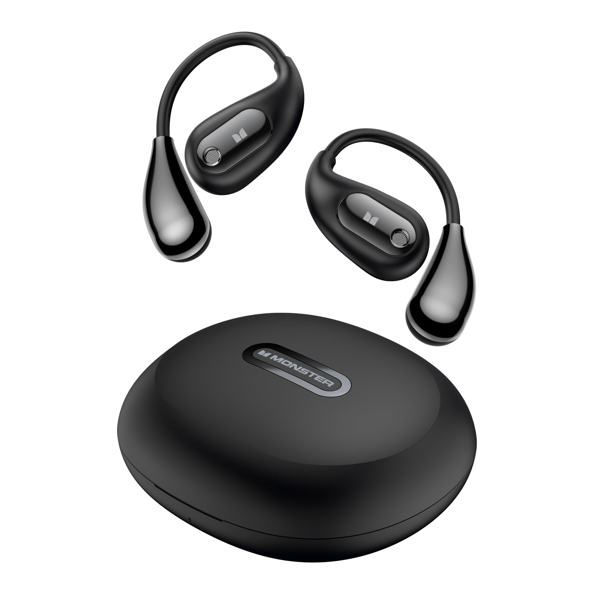 هدست Open Ear AC210 از شرکت Monster، فناوری بلوتوث 5.4، پشتیبانی از ضدآبی IPX5، صدای فراگیر، تماس HD، عمر باتری تا 30 ساعت. این هدست بلوتوث بهترین همراه شما برای لذت بردن از موسیقی است. (رنگ: مشکی تیره)