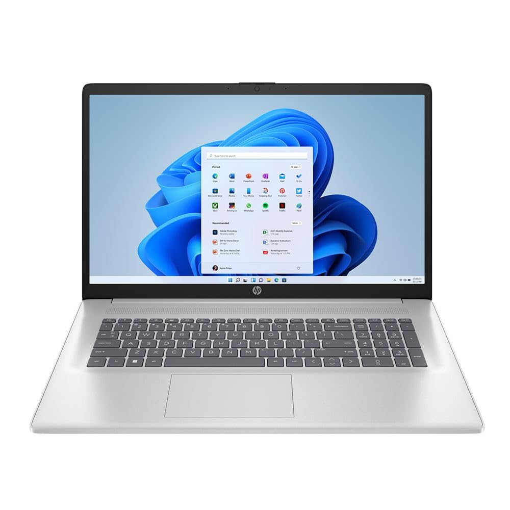 لپ تاپ HP 17.3 اینچی IPS ضد درخشش با رزولوشن FHD (1920 x 1080) - پردازنده Intel Core 5 مدل 120U (ده هسته‌ای) با توربو بوست تا 5.0 گیگاهرتز - ویندوز 11، Wi-Fi 6 (2 x 2)، صفحه کلید پشتی نوردار، 512 گیگابایت حافظه جانبی M.2 SSD، 16 گیگابایت حافظه RAM