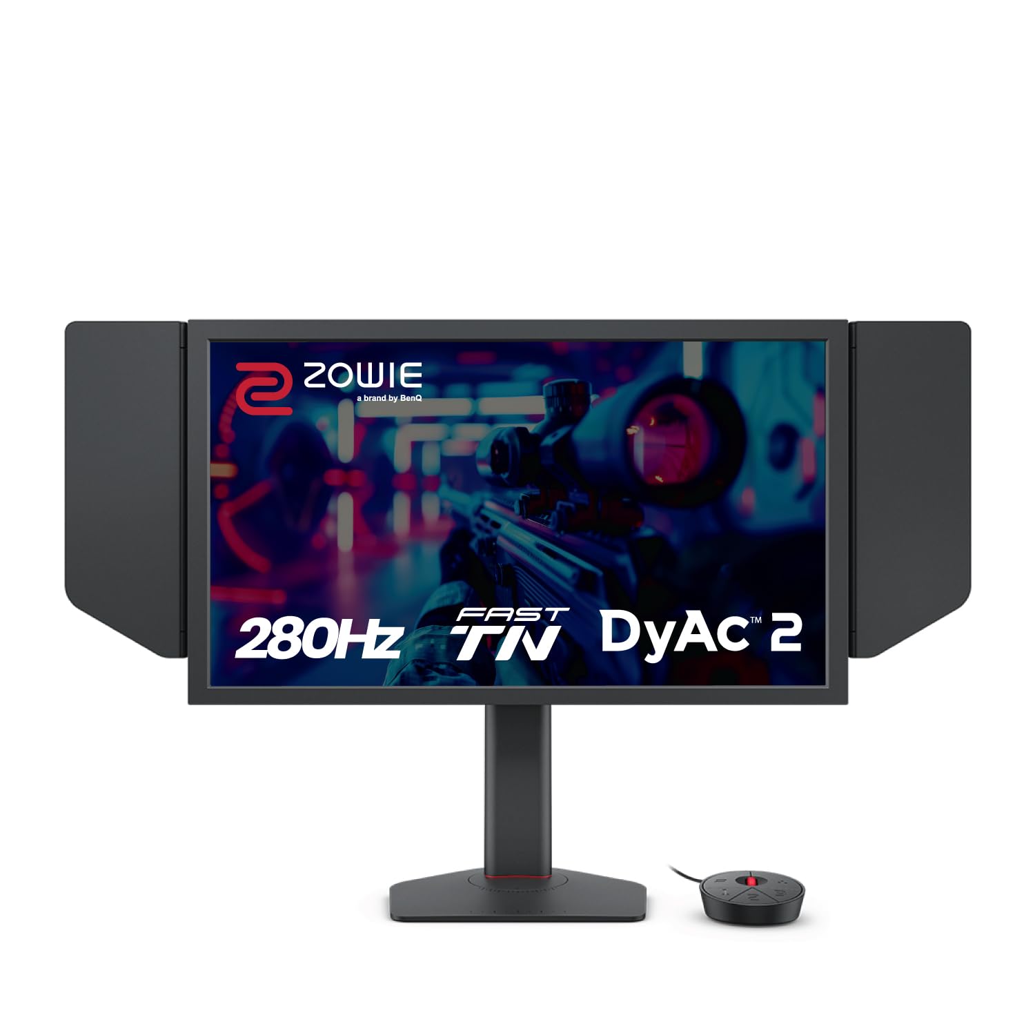 مانیتور بازی بنکی زاوی XL2546X+ 24.1 اینچ TN سریع با فرکانس تازه 280 هرتز برای اسپرت‌گیمینگ، فناوری حرکتی DyAc 2، رزولوشن 1080 پیکسل، تنظیمات XL به اشتراک‌گذاری، کلید S، پوشه محافظ، تنظیم ارتفاع از جنس بلبرینگ‌های صنعتی