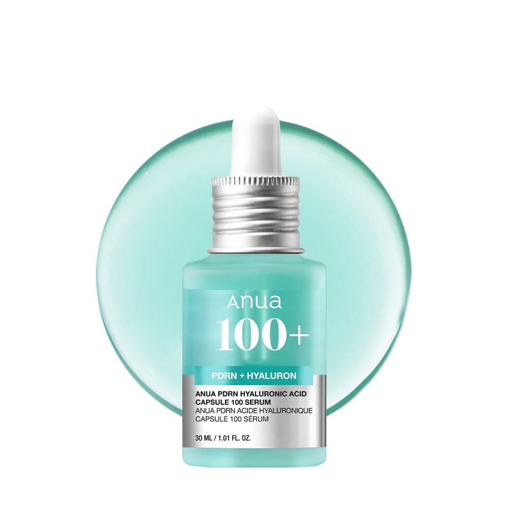 سرم روشنایی پوست Anua PDRN Hyaluronic Acid Capsule 100، حاوی اسید هیالورونیک، مرطوب کننده، افزایش رطوبت، اثر پلاسم کردن، رنگ طبیعی، بدون عطر، مراقبت پوستی کره‌ای، حجم ۳۰ میلی‌لیتر / ۱.۰۱ اونس