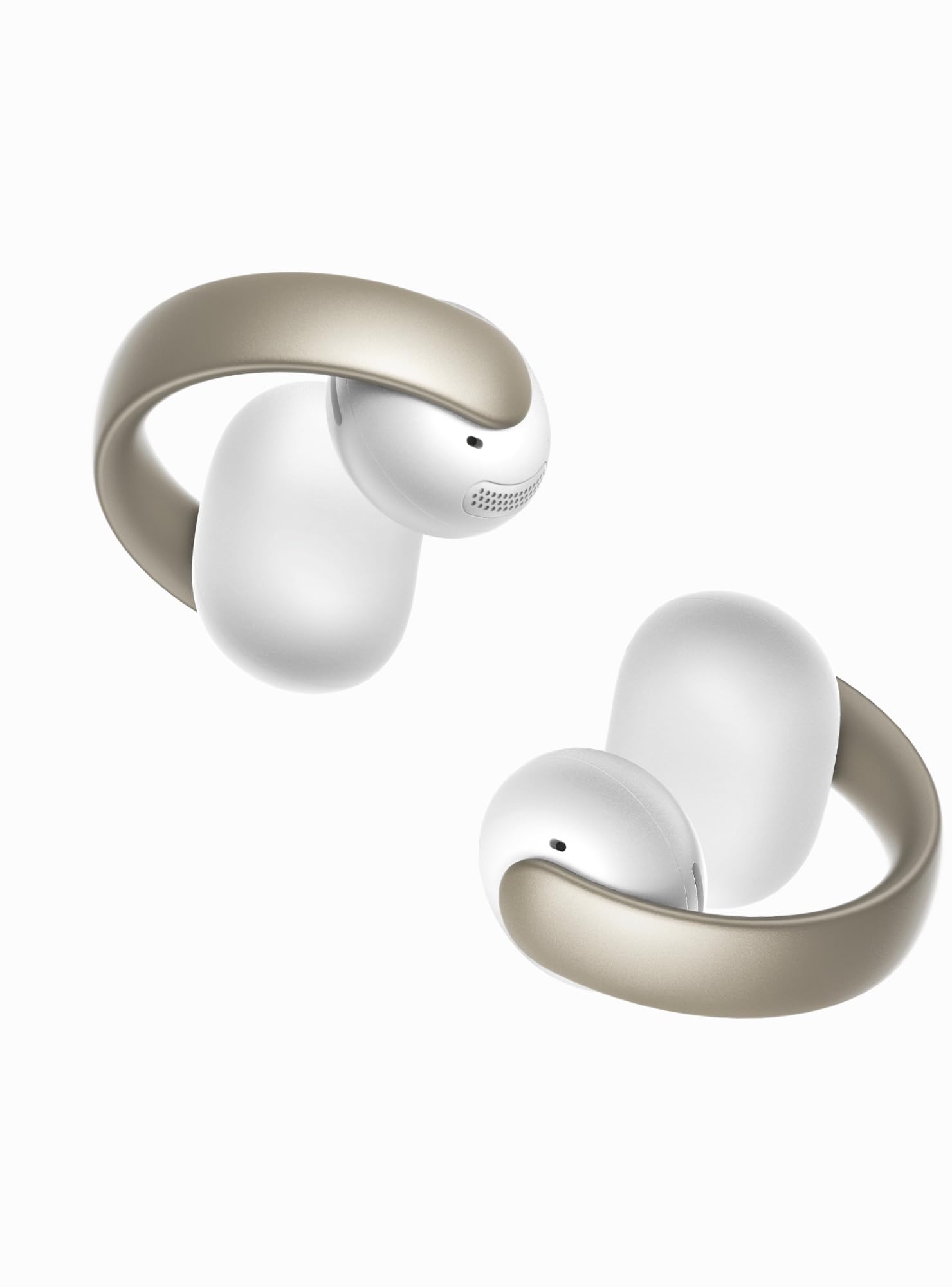 Soundcore AeroClip توسط Anker، هدفون Open-Ear، گوشواره های Clip-On، راحتی تطبیق‌پذیر، تماس‌های واضح با 4 میکروفن و هوش مصنوعی، تنظیم مطلوب، درایورهای 12 میلی‌متری برای باس قدرتمند، با کیفیت صوت بالا، طراحی حلقه باز سفید