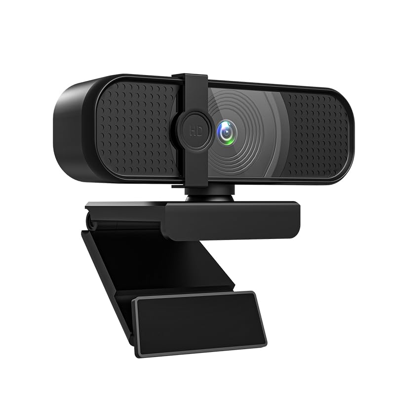 وب‌کم 4K Ultra HD INDOTEAM برای کامپیوتر با میکروفون و درپوش حریم خصوصی | وب‌کم 4K | دوربین USB برای کامپیوتر، لپتاپ، مک | وب‌کم تعریف بالا | پلاگ اند پلی وب‌کم HD | دوربین وب - لپتاپ و کامپیوترها 4K