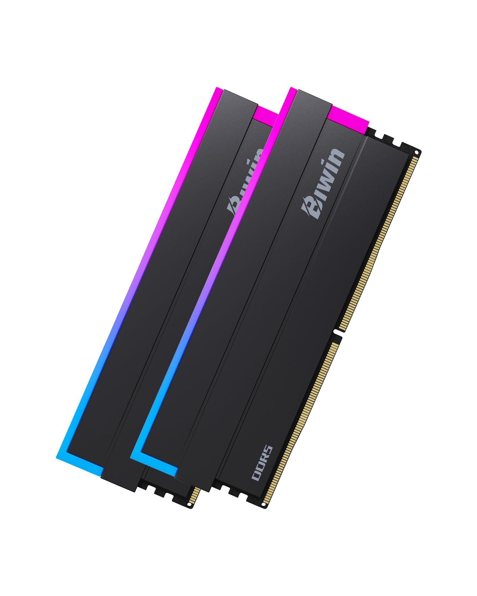 BIWIN Black Opal DW100 DDR5 RGB RAM 32GB (16GBx2) 6000MHz CL30 حافظه کامپیوتر XMP 3.0 سازگار با AMD EXPO Intel XMP-سیاه 32GB (16GBx2) 6000MHz CL30 6000MHz، CL30 سیاه