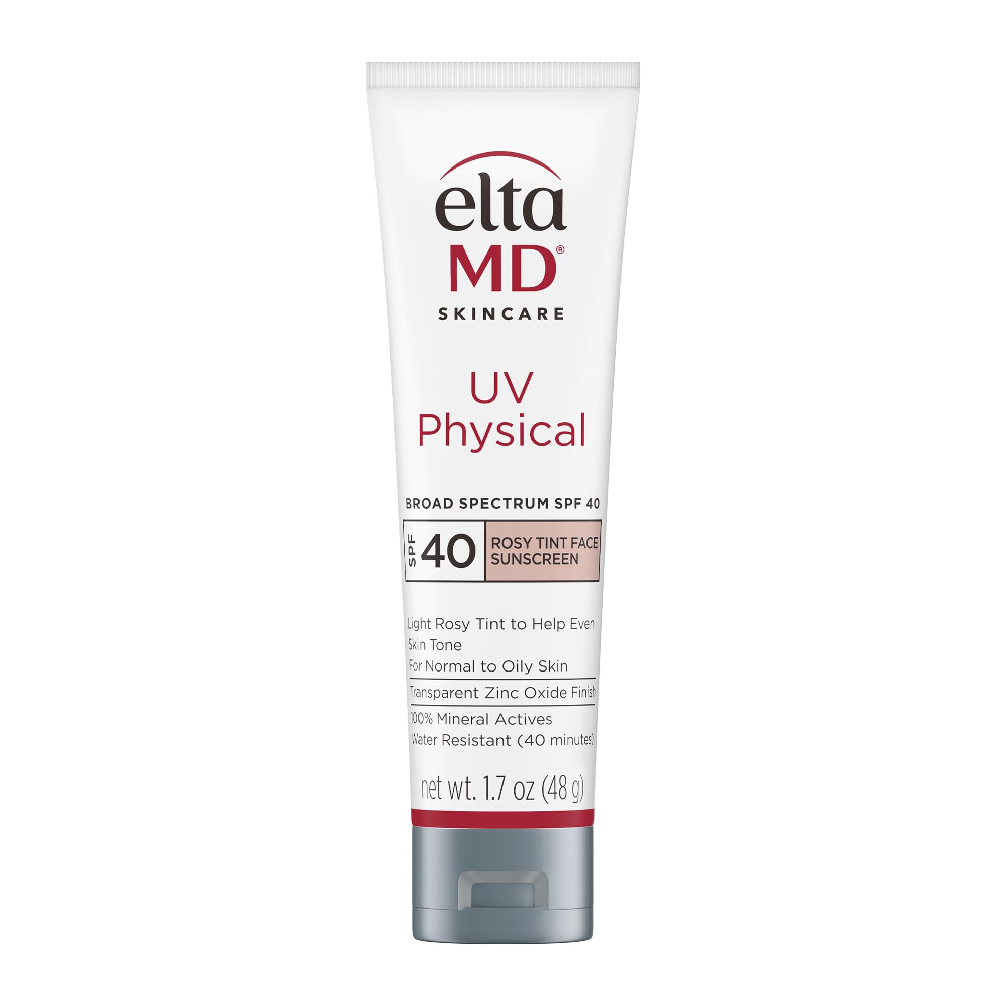 ضدآلودن فیزیکی EltaMD UV با رنگ صورت صفحه روز SPF 41 ضد اکسایشنت رنگی SPF، فعالیت‌های معدنی ۱٫۷ اونس با رنگ صورتی (پوست روشن)