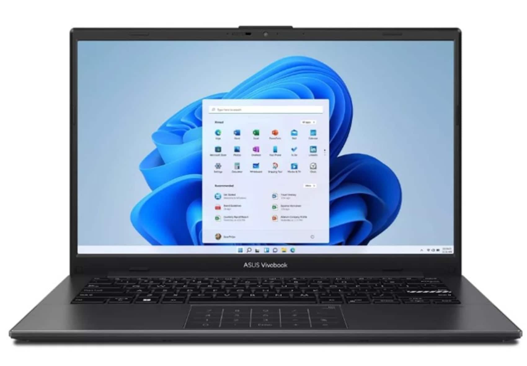 لپ تاپ ایسوس Vivobook Go 14 E1404FA-TH31، AMD Ryzen 3 7320U، 4GB RAM، 128GB SSD، صفحه نمایش 14 اینچی FHD، ویندوز ۱۱ Home حالت S، رنگ مخلوط سیاه، صفحه کلید انگلیسی