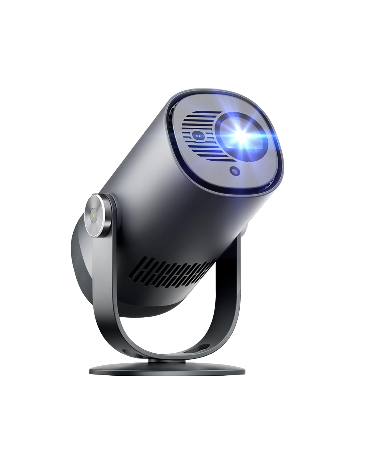 پروژکتور قابل حمل Dangbei Freedo 1080P، با باتری برای 2.5 ساعت پخش، Netflix رسمی، 450 لومن ISO، نمایش 180 اینچ، صدای Dolby، پروژکتور Min DLP با Wifi و بلوتوث، HRD10 خاکستری