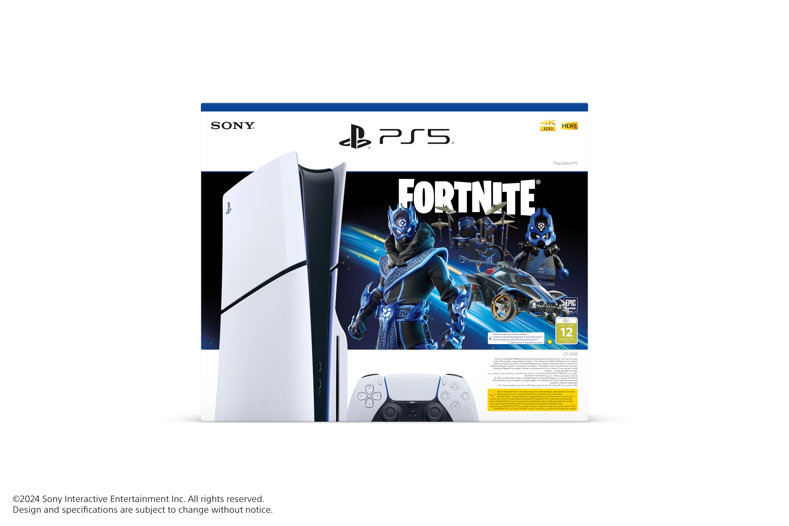 کنسول PlayStation 5 Disc Slim + بسته Fortnite - نسخه امارات