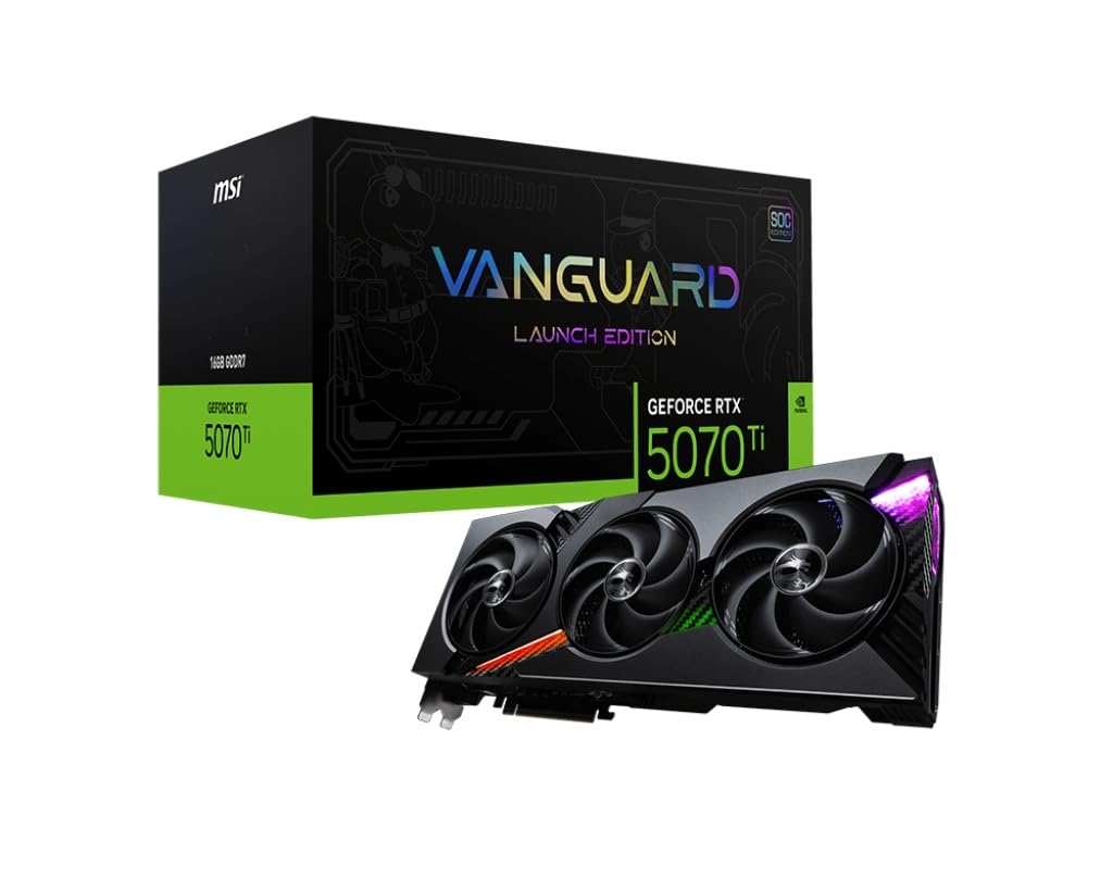کارت گرافیک MSI GeForce RTX 5070 Ti 16G Vanguard SOC Launch Edition VD9038