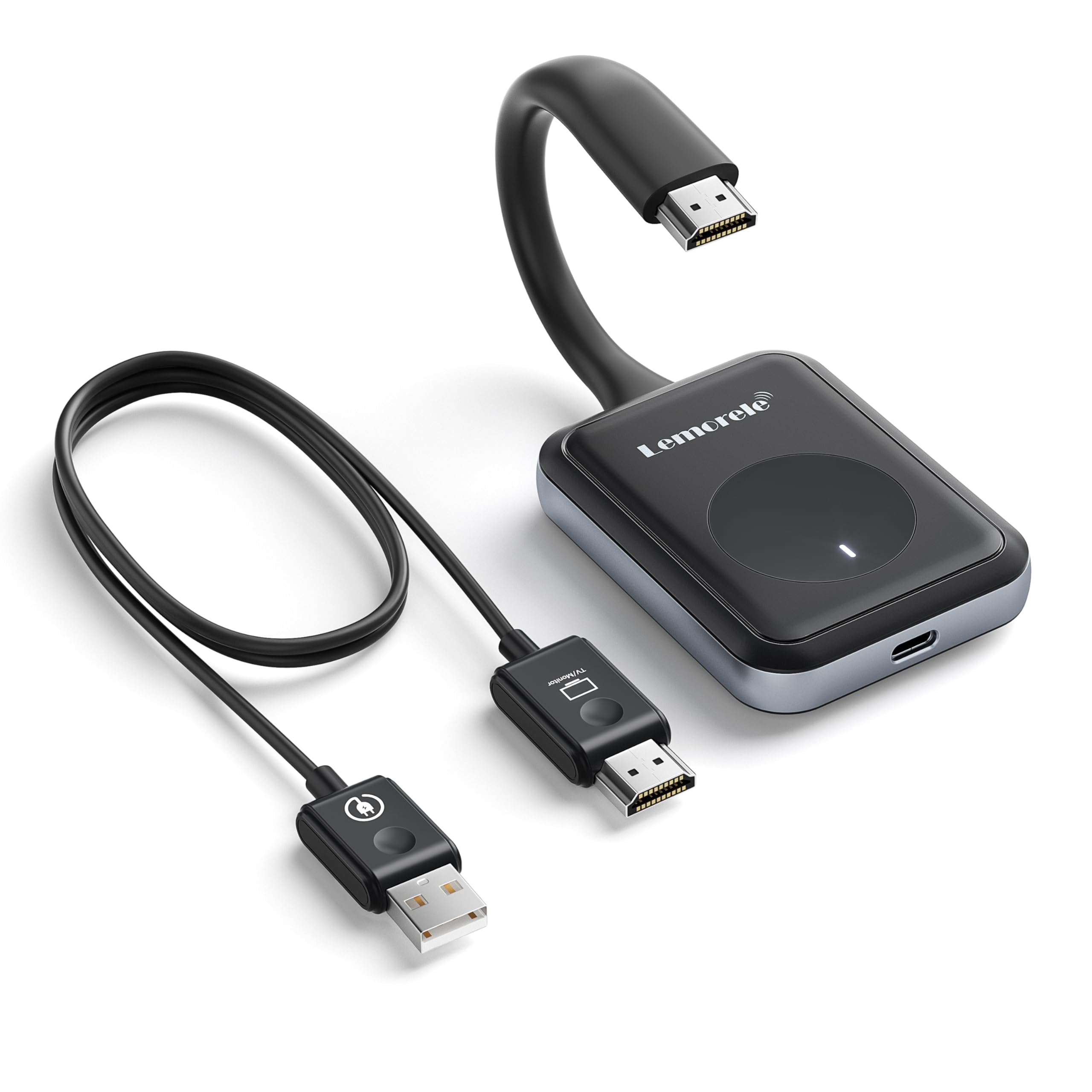ترجمه: 
لمورل وایرلس HDMI ترا‌نسمیتر و رسیور HDMI اکستندر کیت 4K، باند دوگانه 2.4/5G، 1080P@60Hz Full HD 4K، محدوده 164FT/50M، برای استریم ویدیو و صدا از کامپیوتر، لپتاپ به تلویزیون، پروژکتور، مانیتور