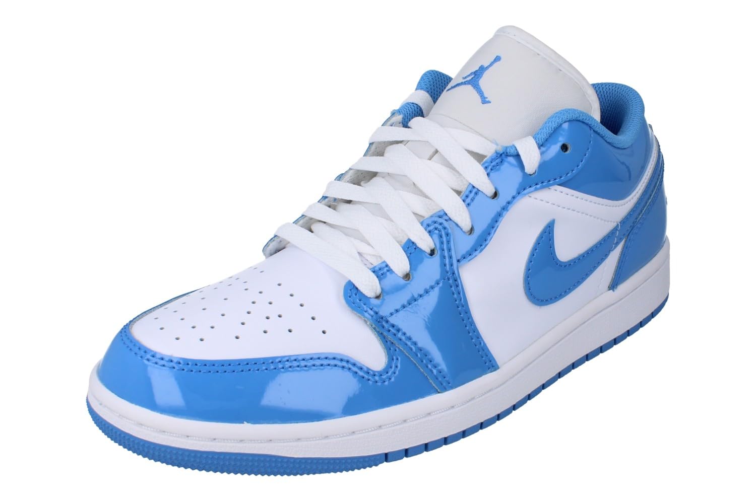 کفش‌های ورزشی مردانه NIKE Air Jordan 1 Low SE با کد محصول Fz2138، شماره ۴۴.۵ اروپا، رنگ سفید و آبی افسانه‌ای را ترجمه می‌کنم.