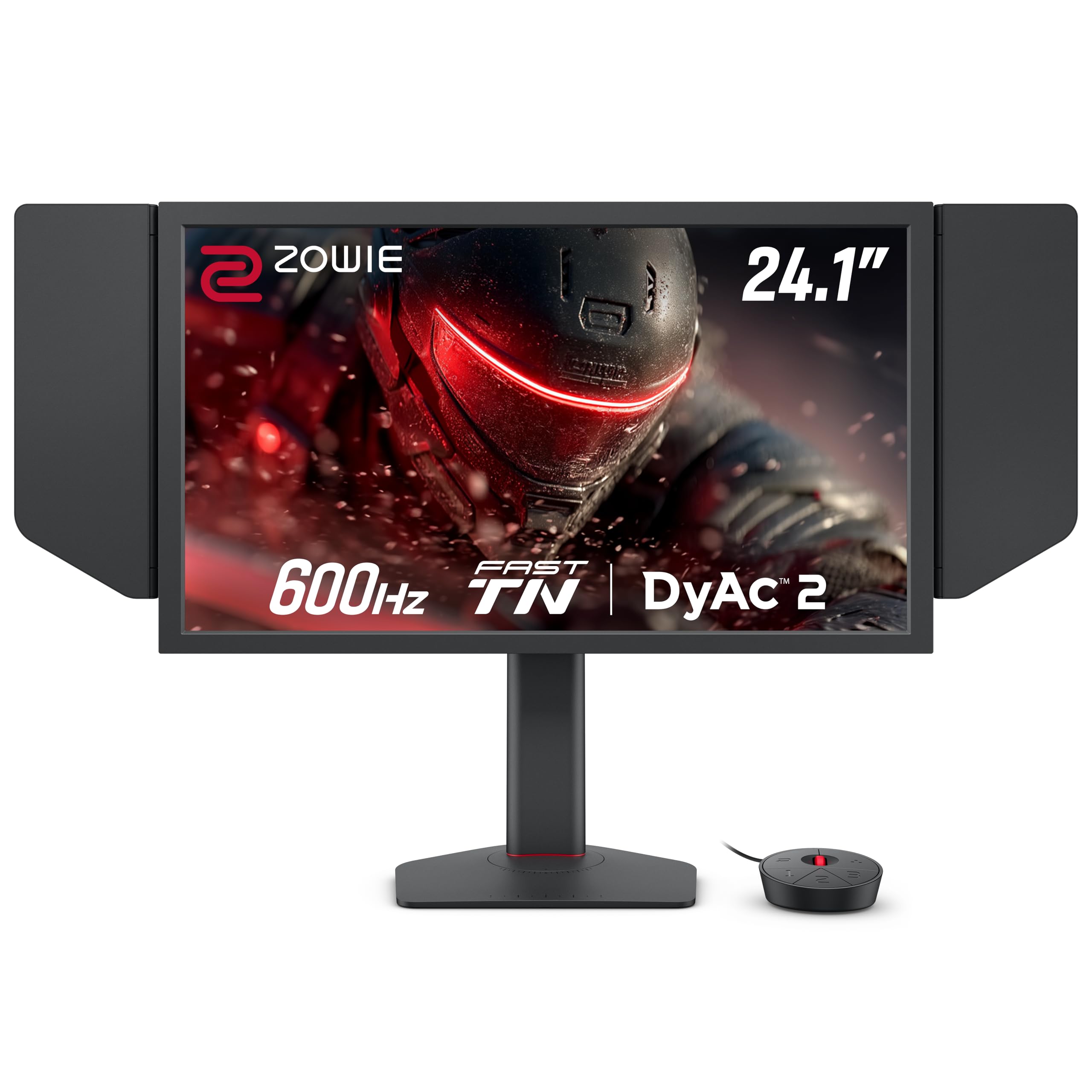 صفحه نمایش بازی BenQ Zowie XL2586X+ 24.1 اینچ 600Hz Fast TN، DyAc 2، 1080p، حالت بازی خودکار از طریق تنظیمات XL برای به اشتراک گذاری، کلید S، کلاه حفاظتی، تنظیم ارتفاع با بلبرینگ صنعتی مدل XL2540X+ [2025 Launch]