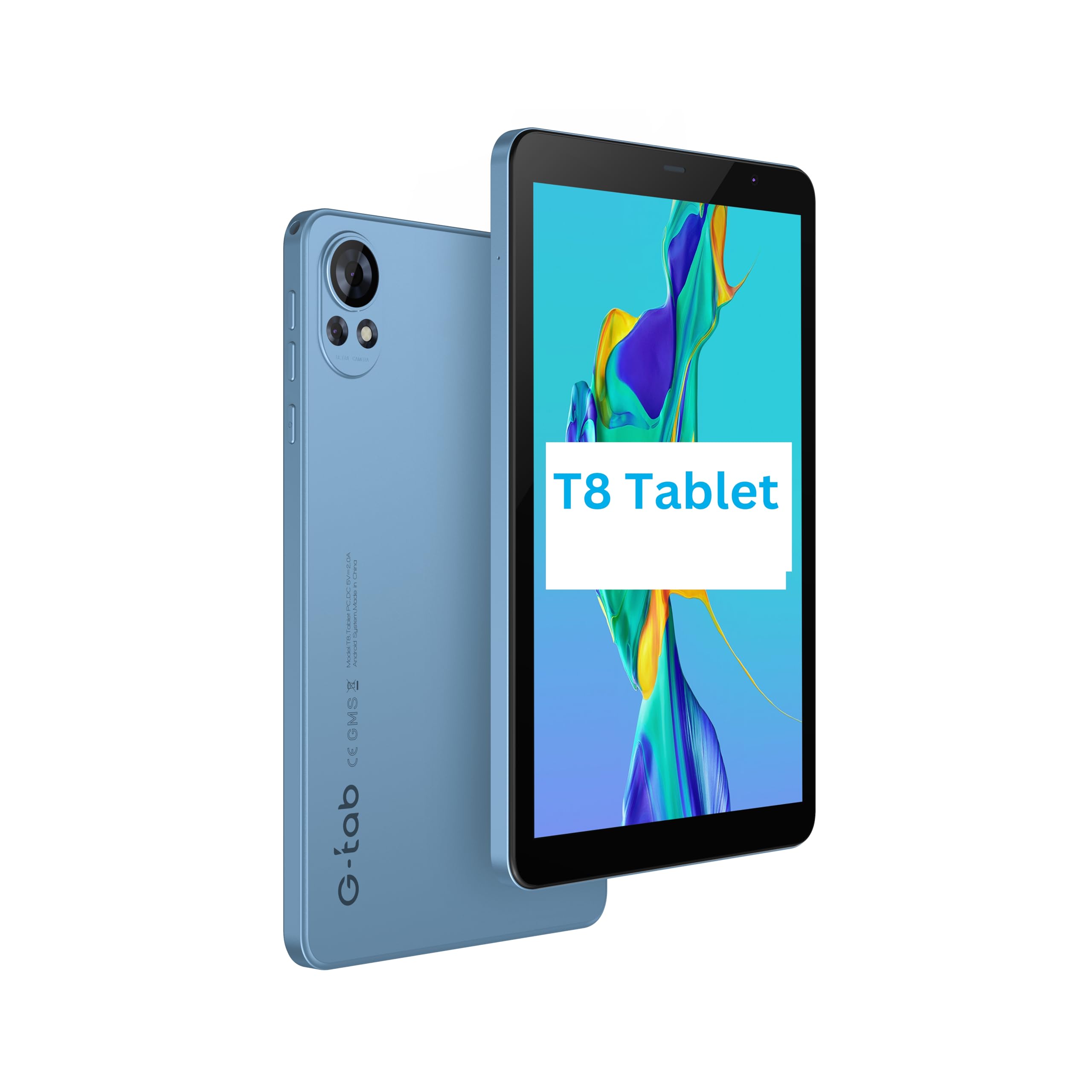 تبلت G-Tab T8/ 8.0 اینچ/ پردازنده T310 2.0 گیگاهرتزی/ 4 گیگابایت رم/ گسترش‌پذیر تا 4 گیگابایت رم/ رزولوشن IPS 800*1280/ باتری 5000 میلی آمپر/ حافظه داخلی 128 گیگابایت/ اندروید 14/ سیم کارت تک/ دوربین جلو 2 مگاپیکسل + دوربین عقب 5 مگاپیکسل (آبی)