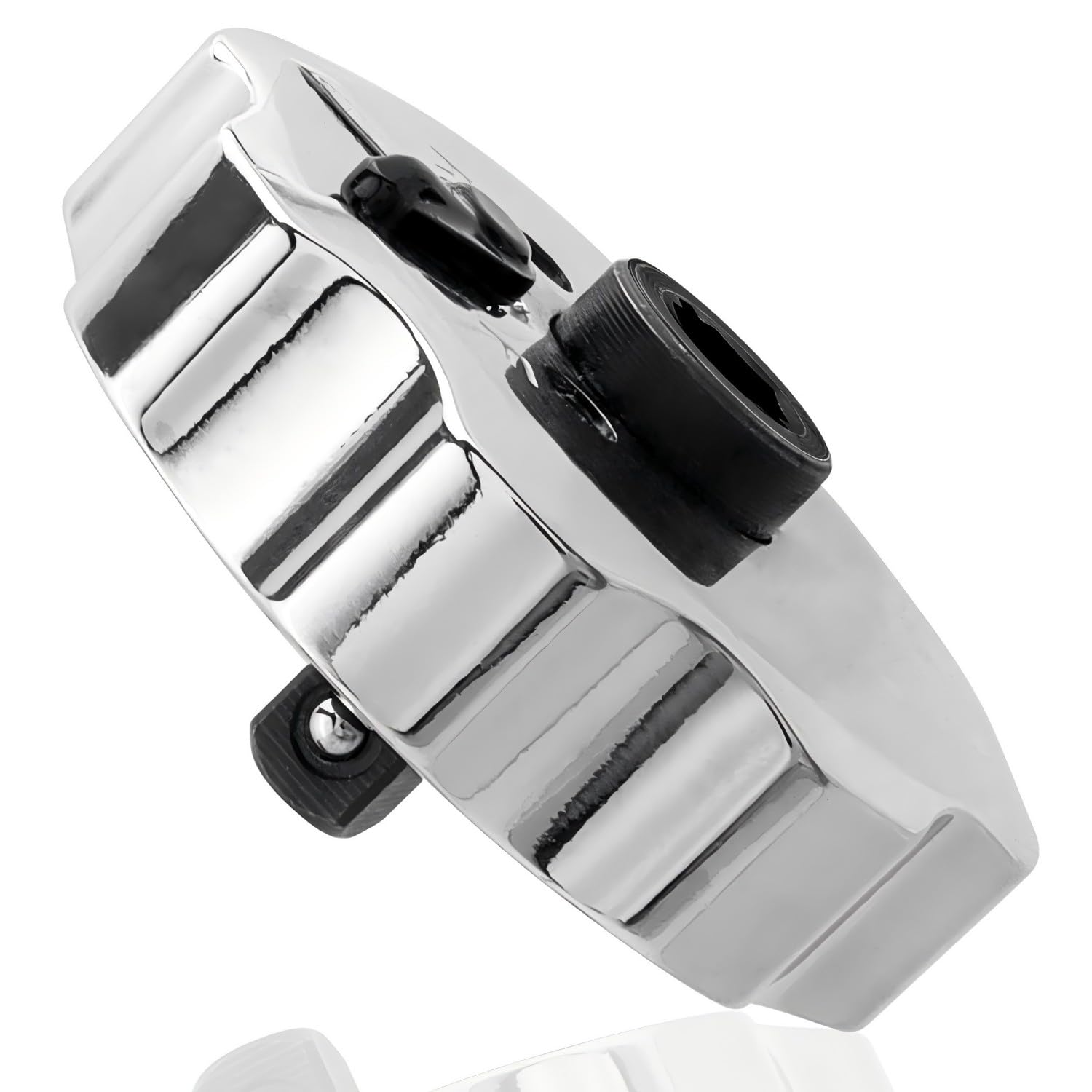 Yakamoz Mini Finger Ratchet Thumbwheel، 2 در 1 ابزار گوشتی کوتاه Thumb Ratchet Screwdriver 1/4 Drive Finger Socket Driver 1/4 تبسم بیت درایور Palm Ratchet Wrench برای فضاهای تنگ