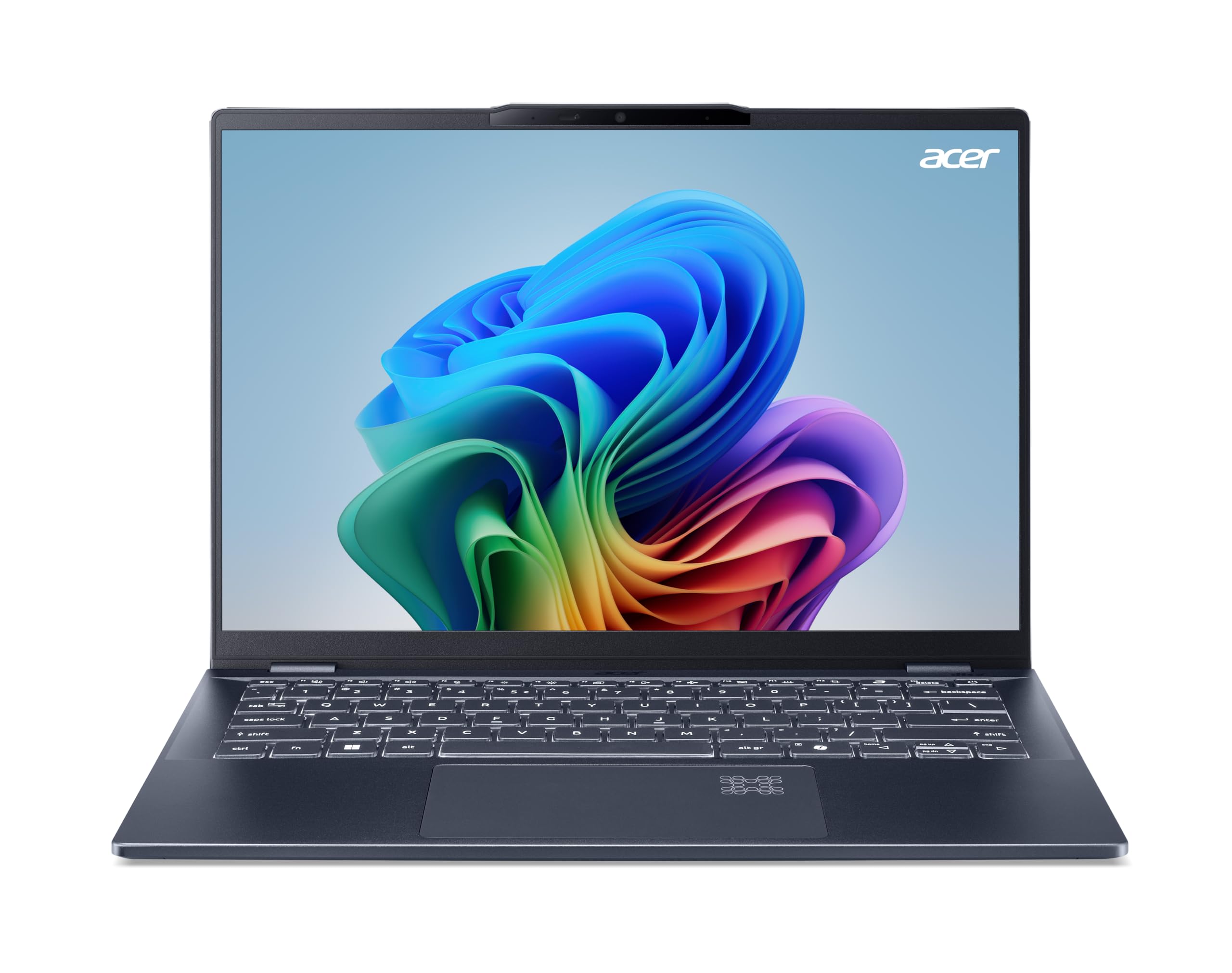 لپ تاپ ایسر Swift 14 SF14 AI با پردازنده اولترا کور 7-258V اکتا کور تا 4.80 گیگاهرتز، حافظه LPDDR5X 32 گیگابایت، حافظه داخلی 1 ترابایت SSD، گرافیک Intel ARC، صفحه نمایش 2.8K OLED 14 اینچ با نرخ تازه‌سازی 90 هرتز Adobe&DCI-P3 100%، وای‌فای 7، اسکن اثر انگشت، صفحه کلید با نور پس‌زمینه، ویندوز 11، رنگ آبی استیم
