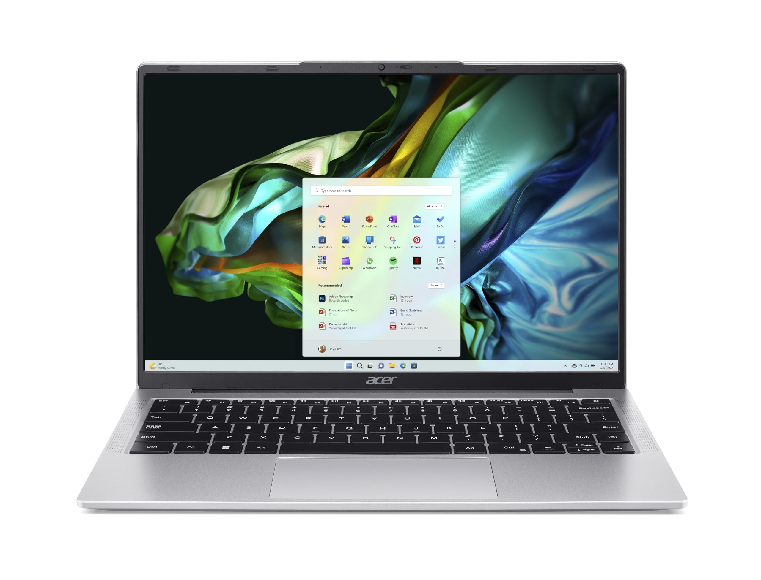 لپ تاپ Acer Aspire Lite AL14 با پردازنده Intel Core i5-1334U نسل ۱۳ با ۱۰ هسته تا ۴.۶ گیگاهرتز / حافظه‌ی ۸ گیگابایت DDR5 RAM / فضای ذخیره‌سازی ۵۱۲ گیگابایت SSD / گرافیک Intel Iris XE / نمایشگر IPS WUXGA ۱۴ اینچی با باروی باریک SlimBezel / ویندوز ۱۱ Home / WiFi-6 / رنگ سیلور شفاف