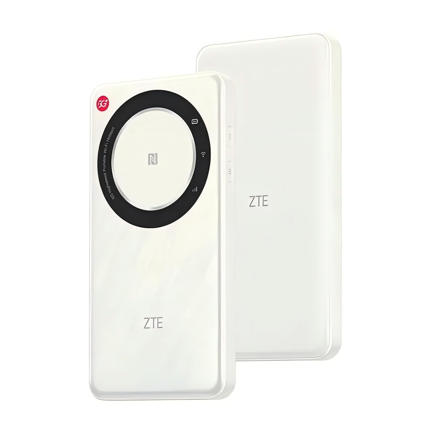 مودم تلفن همراه بی‌سیم قابل حمل ZTE 5G U30 Air، شبکه دوگانه هوشمند تا 650 مگابیت بر ثانیه از طریق NFC، اتصال لمس یک بار، باتری بزرگ 4500 میلی آمپر ساعت، نسخه جهانی رنگ سفید_UNLOCK