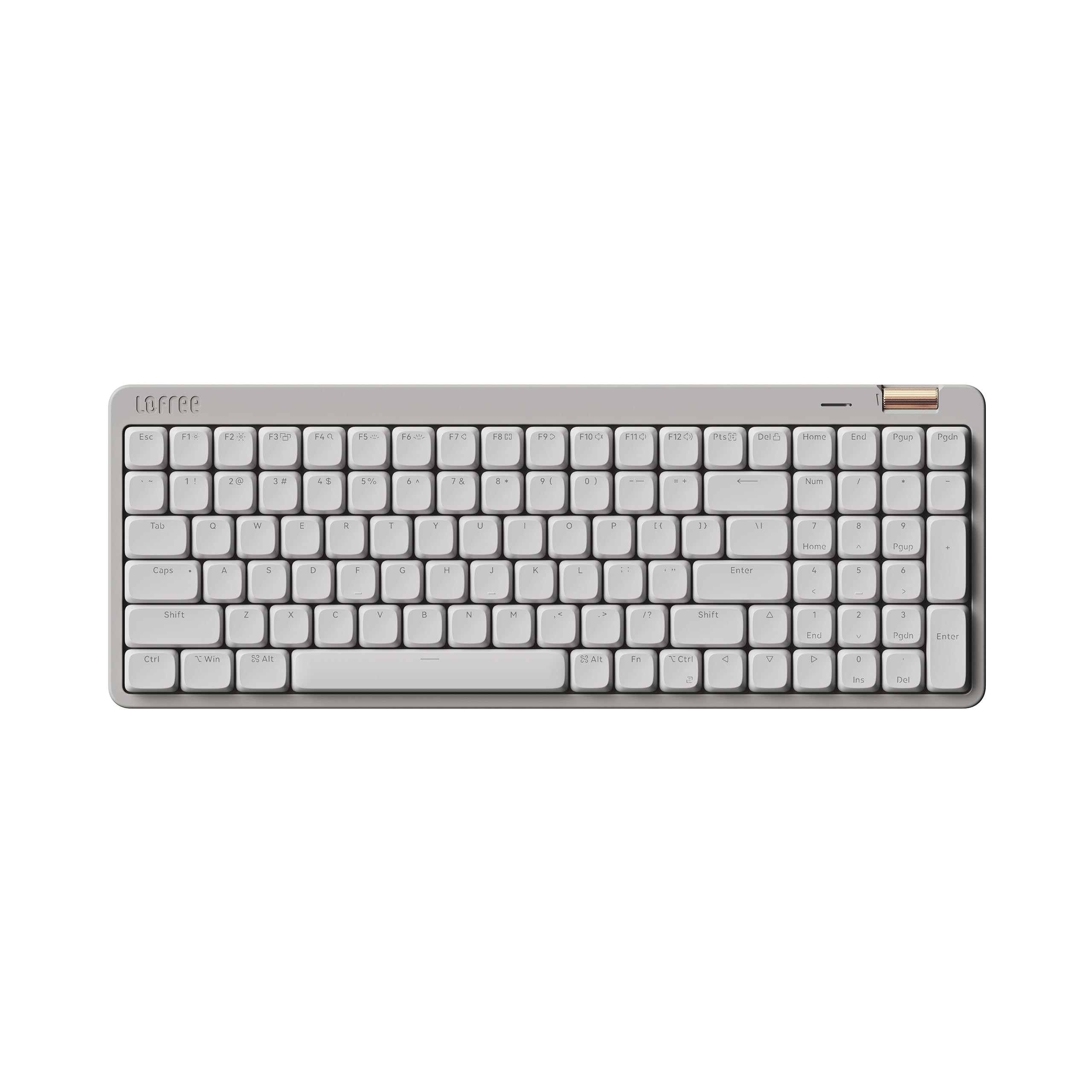 کیبورد مکانیکی شفاف LOFREE Flow Lite 100 Keys، با ارتفاع پایین، با قابلیت جایگزینی و قابل شارژ بی‌سیم با گیرنده 2.4 گیگاهرتزی، اتصال بلوتوث و سیمی برای ویندوز، مک، سوییچ‌های خطی اسپکتور (مارمررل)