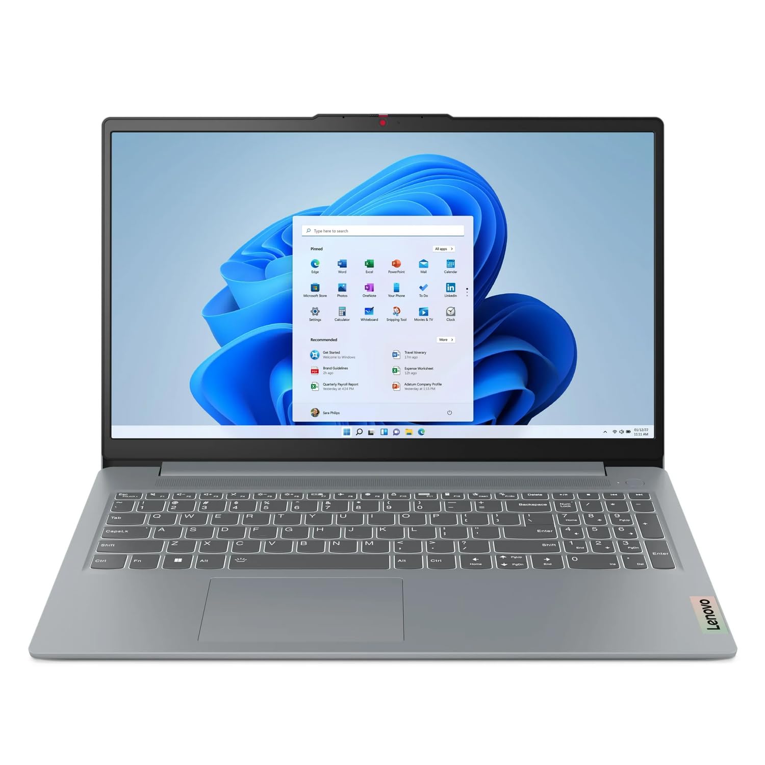 لپ تاپ لنوو ایدیاپد اسلیم 3i با صفحه نمایش 15.6 اینچ، پردازنده اینتل کور i3-N305، 8 گیگابایت رم، 256 گیگابایت حافظه داخلی از نوع اس‌اس‌دی، رنگ خاکستری قطبی (ارتقاء یافته)