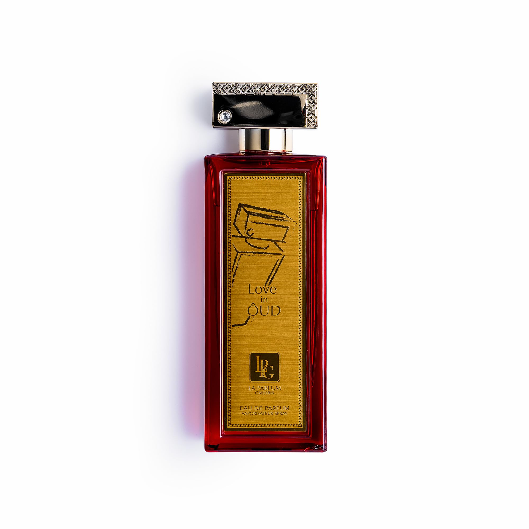 عطر LA PARFUM GALLERIA Love in Oud Rouge، عطر عشق غیر قابل فراموش و عطر عشق برای مردان و زنان با ماندگاری بالا Eau de parfum 100 میلی لیتر Sandalwood/Wood/Amber
