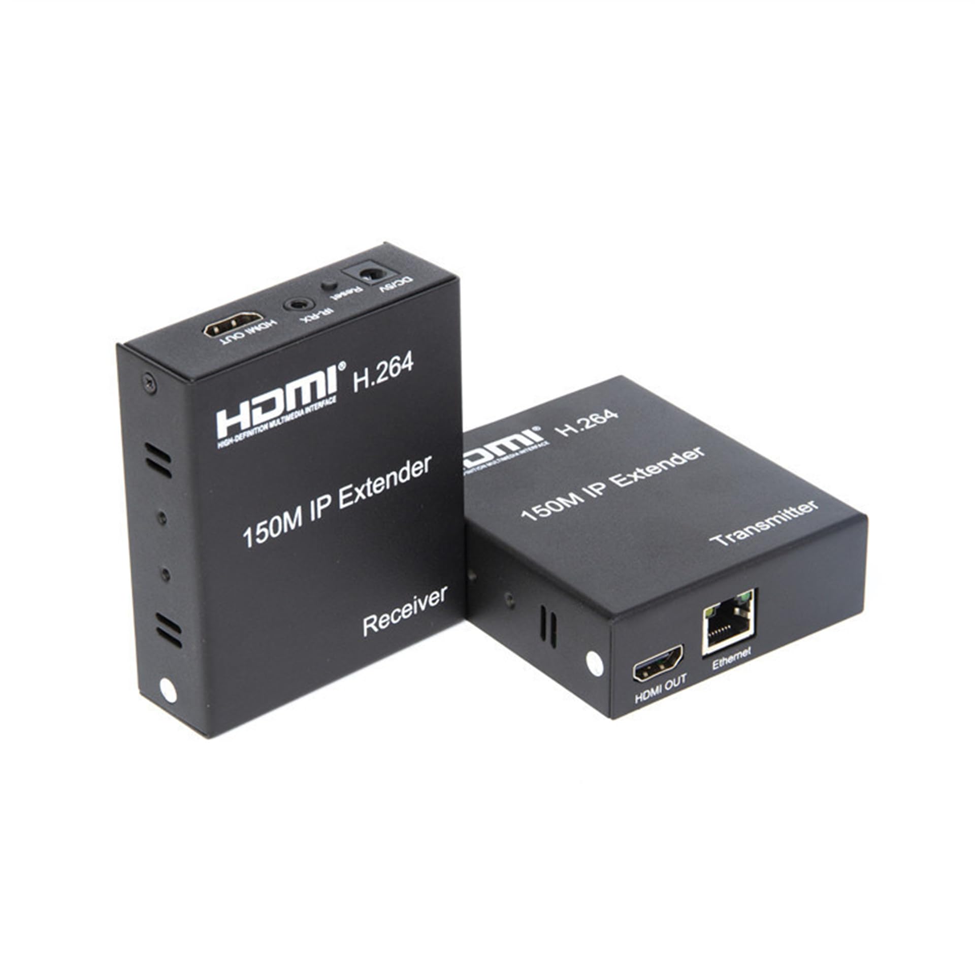 پخش‌کننده HDMI IP با کیفیت 1080P با فاصله 150 متر، از طریق شبکه اترنت RJ45 با کابل Cat6 Cat 6a، گسترش کابل از سوئیچ 1 فرستنده به چند گیرنده برای PS4 لپتاپ تلویزیون (TX+RX)