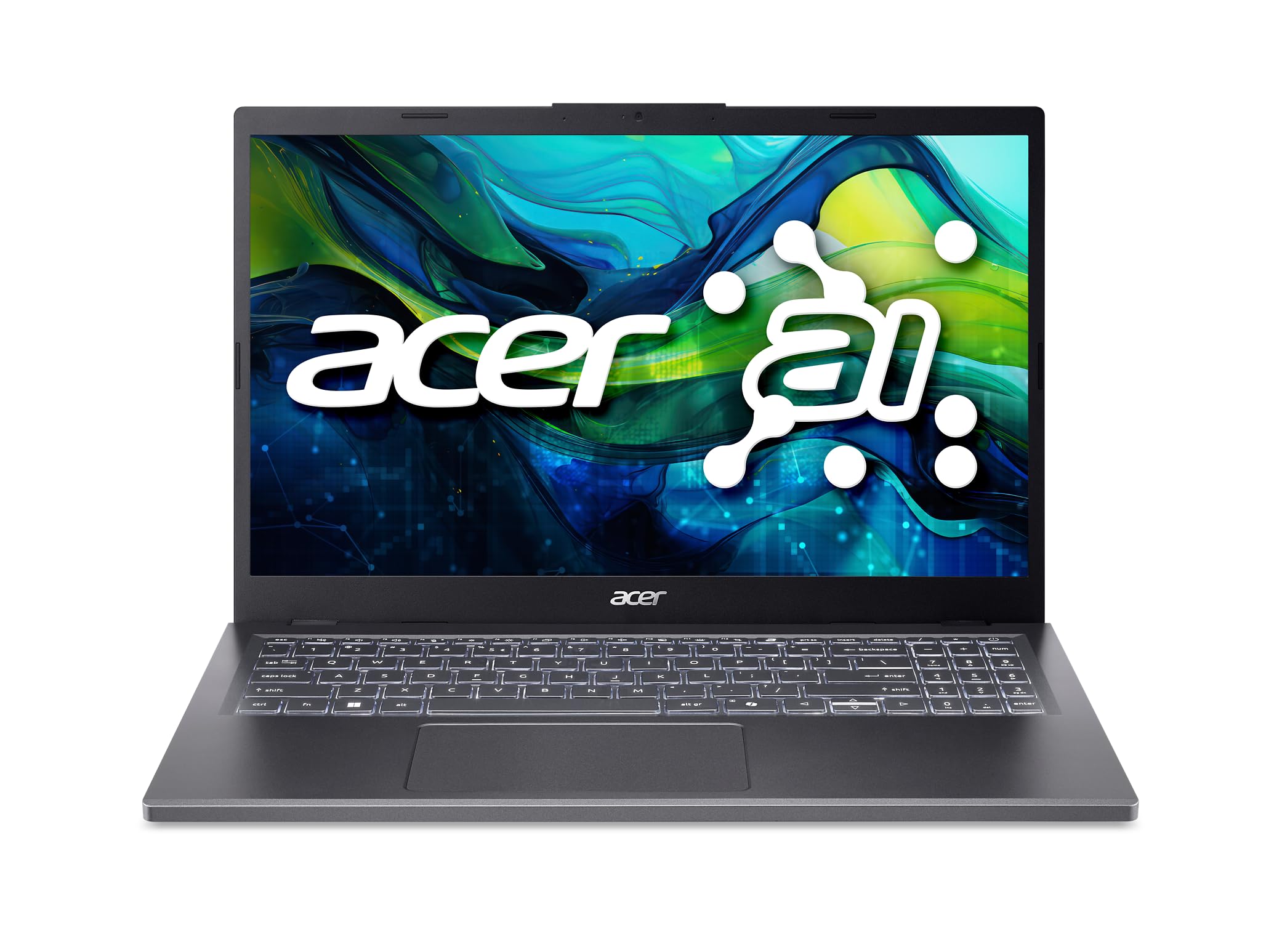 لپ تاپ آماده AI ایسر آسپایر ۱۵ | نمایشگر IPS ۱۹۲۰x۱۰۸۰ FHD ۱۵.۶ اینچ | AMD Ryzen 7 ۸۸۴۰HS | گرافیک AMD Radeon ۷۸۰M | ۱۶GB DDR5 | ۱TB SSD نسل ۴ | Wi-Fi ۶E | کلید Copilot | ویندوز ۱۱ هوم | A۱۵-۶۱M-R۸B۰