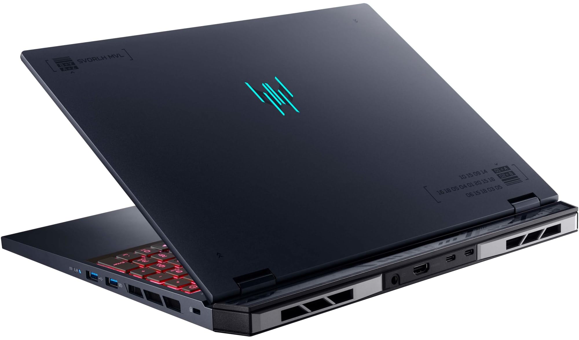 لپ تاپ بازی Acer Predator Helios Neo 16 نسل چهاردهم اینتل کور i9-14900HX با 24 هسته تا 5.80 گیگاهرتز، ۳۲ گیگابایت رم، ۱ ترابایت حافظه‌ی جامد (SSD)، گرافیک Nvidia RTX4060 با 8 گیگابایت، صفحه نمایش 16 اینچی با فرکانس 240هرتز، وای-فای 6E، صفحه کلید RGB، ویندوز ۱۱ خانه و رنگ مشکی