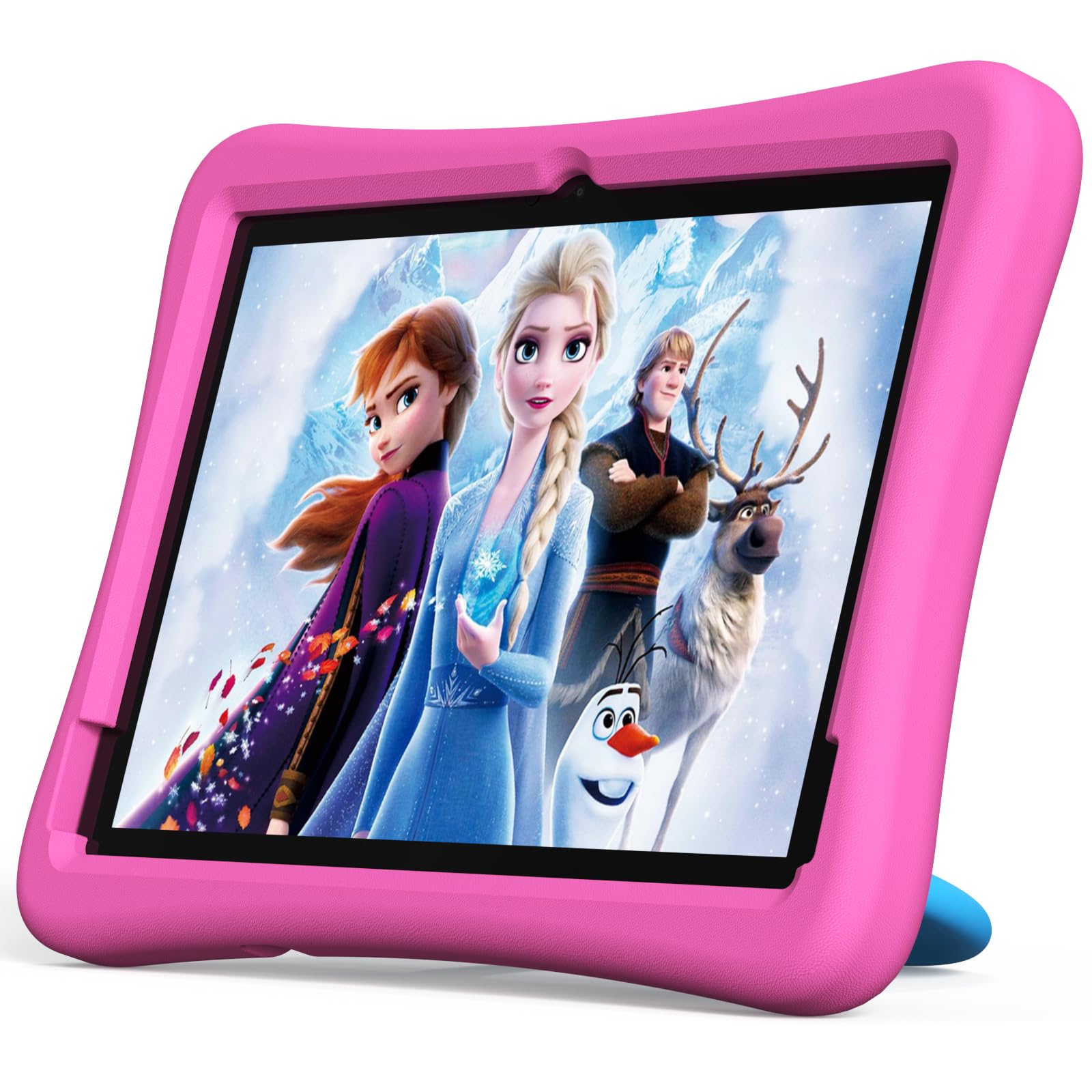 تبلت کودکان Plimpton Upgrade Android 14 اینچی، دارای Google Kids Space، 8 هسته‌ای، 12(4+8) گیگابایت رم، 64 گیگابایت حافظه داخلی، 6000 میلی آمپر ساعت، کنترل‌های والدین، تبلت کودکانه با کیس ضدضربه EVA، Kids20 صورتی