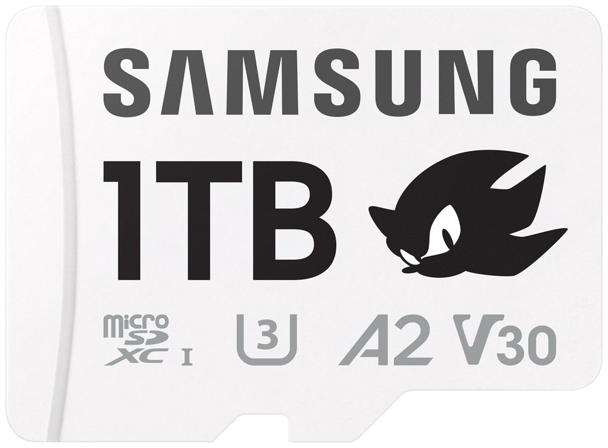 کارت حافظه Samsung Memory MB-MD1T0SA Sonic PRO Plus MicroSD برای کنسول بازی، دوربین اکشن و پهپاد 1TB، UHS-I U3، تا 180MB/s 1 ترابایت