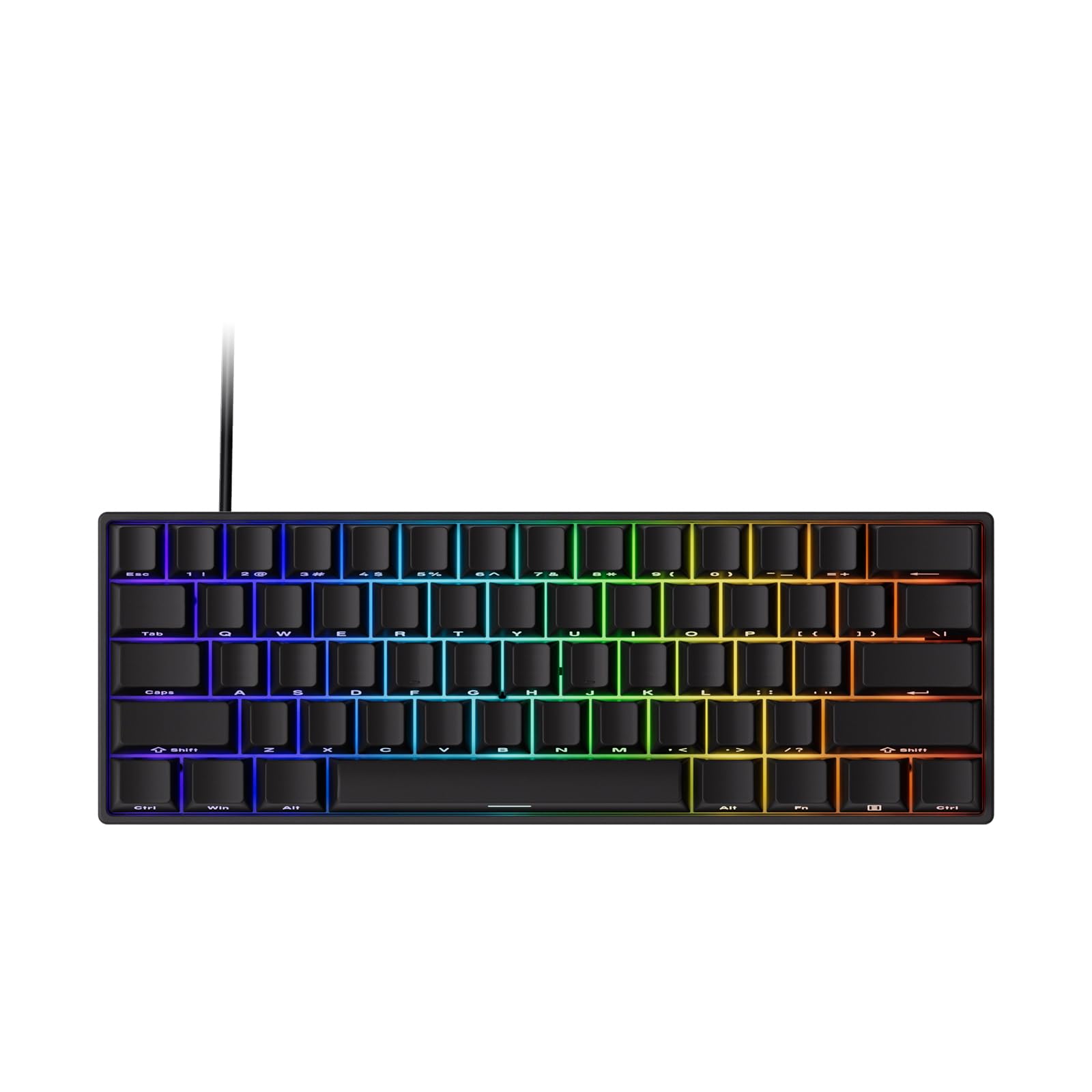کیبورد بازی MONSGEEK FUN60 Pro Rapid Trigger Gaming 
سوییچ مغناطیسی HE 8k SP 
سیمی
نورپردازی سیاه شفاف 60 درصد (سوییچ مغناطیسی نورپردازی)