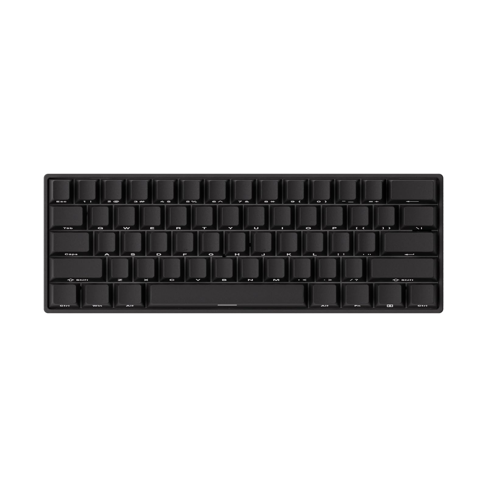کیبورد بازی MONSGEEK FUN60 MAX Rapid Trigger Gaming Keyboard 8k SP Magnetic Switch HE Keyboard Multi-Modes بی‌سیم 60% مشکی با نور پس زمینه، Switch مغناطیسی 8K Dual-Mode Shine-through SP Black